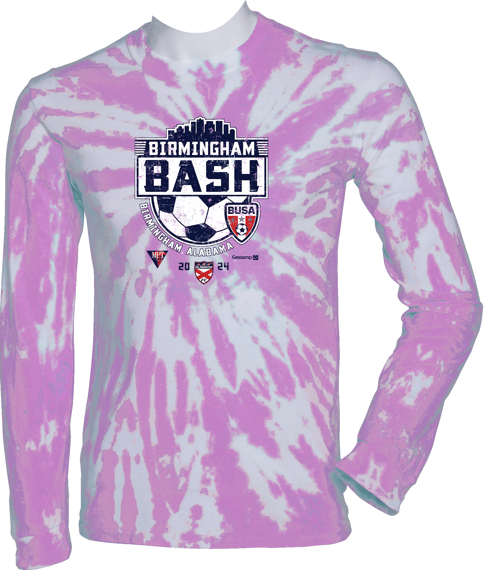 Tie-Dye Long Sleeves - 2024 Birmingham Bash