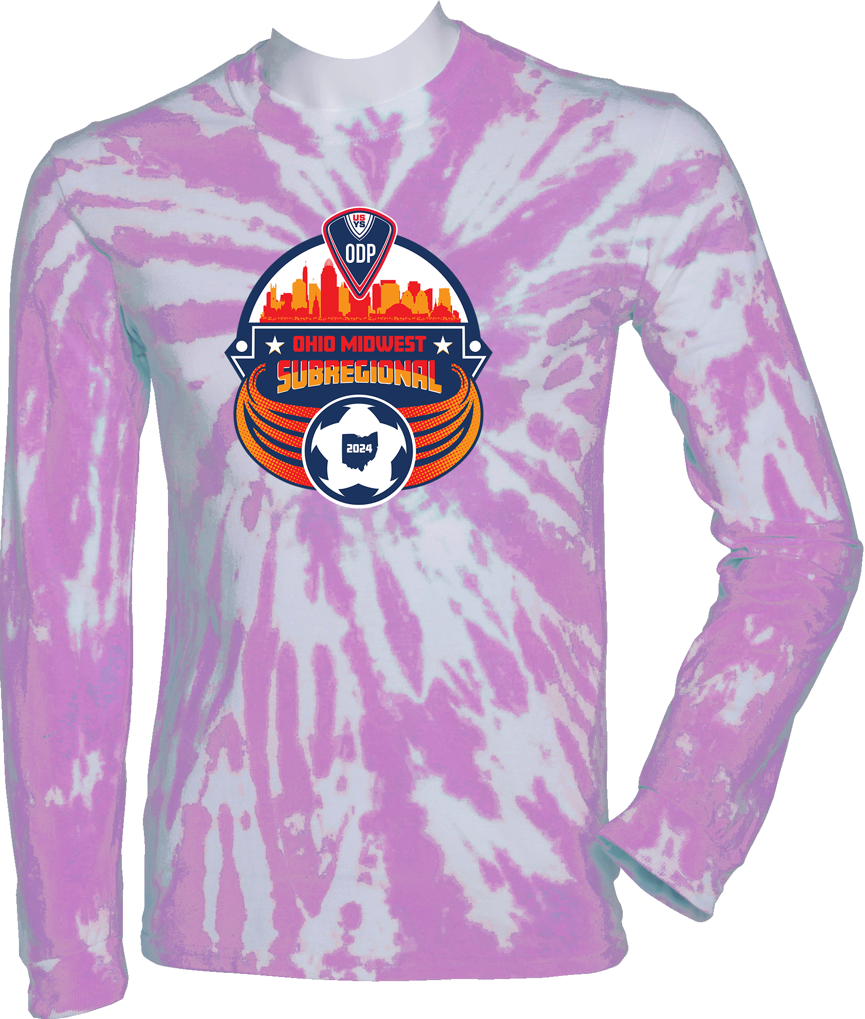 Tie-Dye Long Sleeves - 2024 USYS ODP OH Midwest Subregional