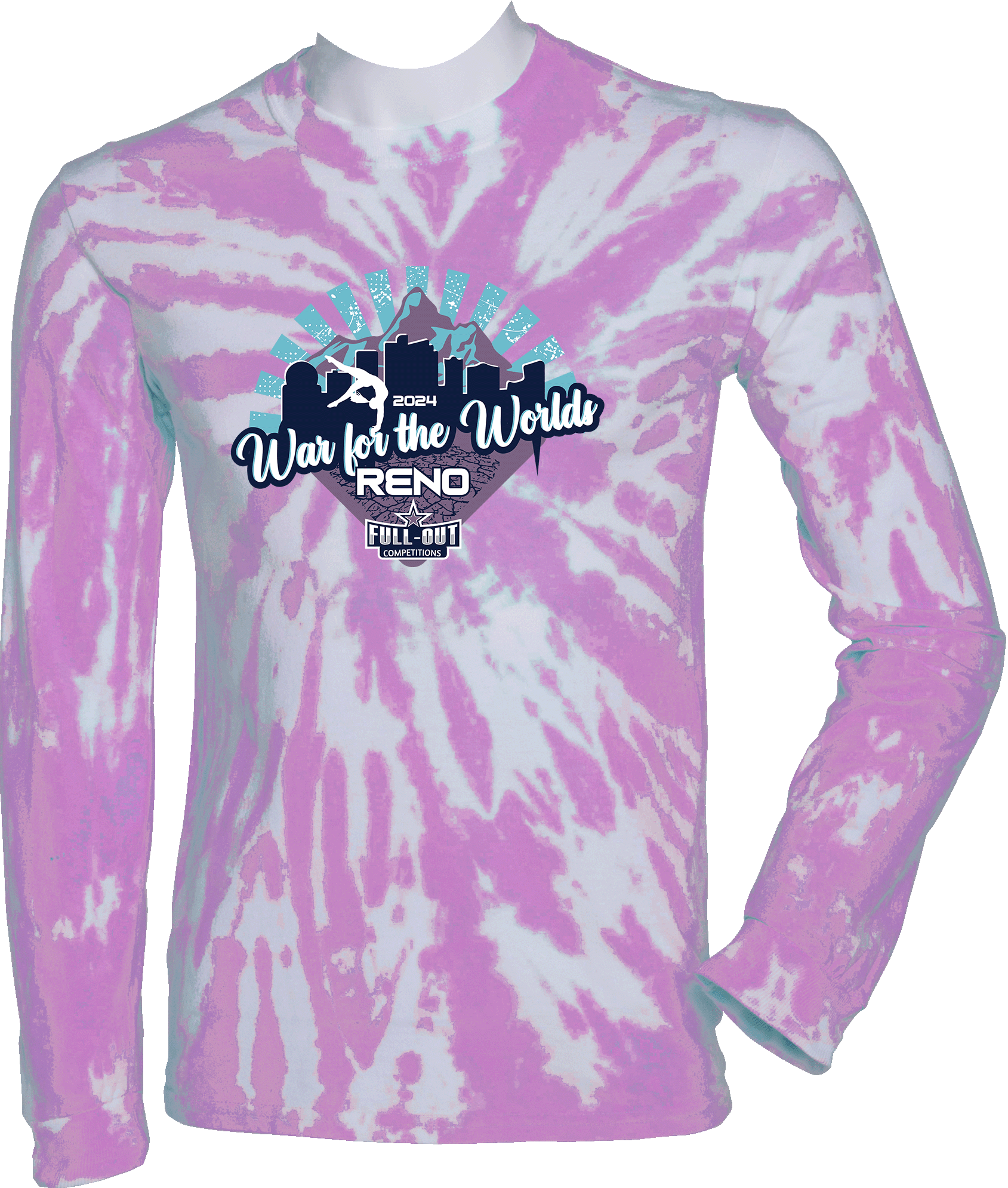 Tie-Dye Long Sleeves - 2024 War For The Worlds Reno