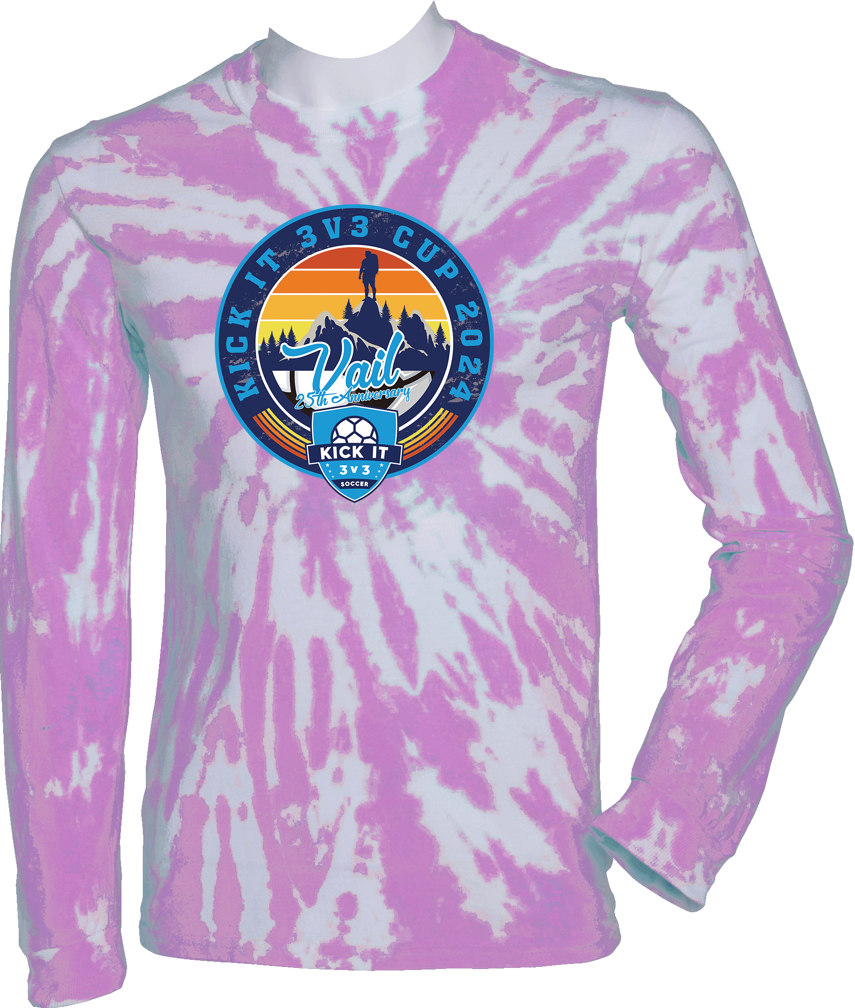 Tie-Dye Long Sleeves - 2024 Vail Kick It 3v3 Cup