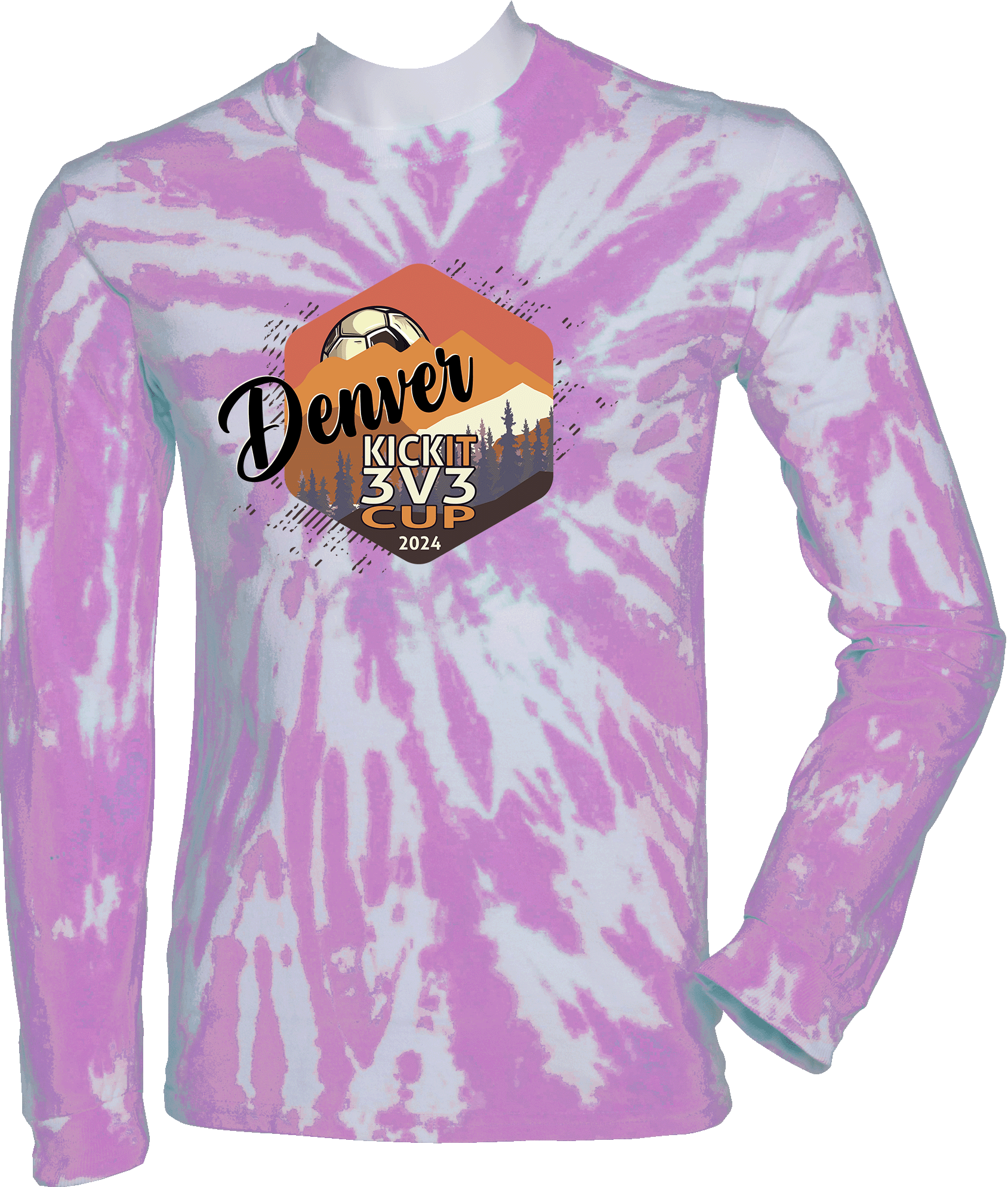 Tie-Dye Long Sleeves - 2024 Denver Kick It 3v3 Cup