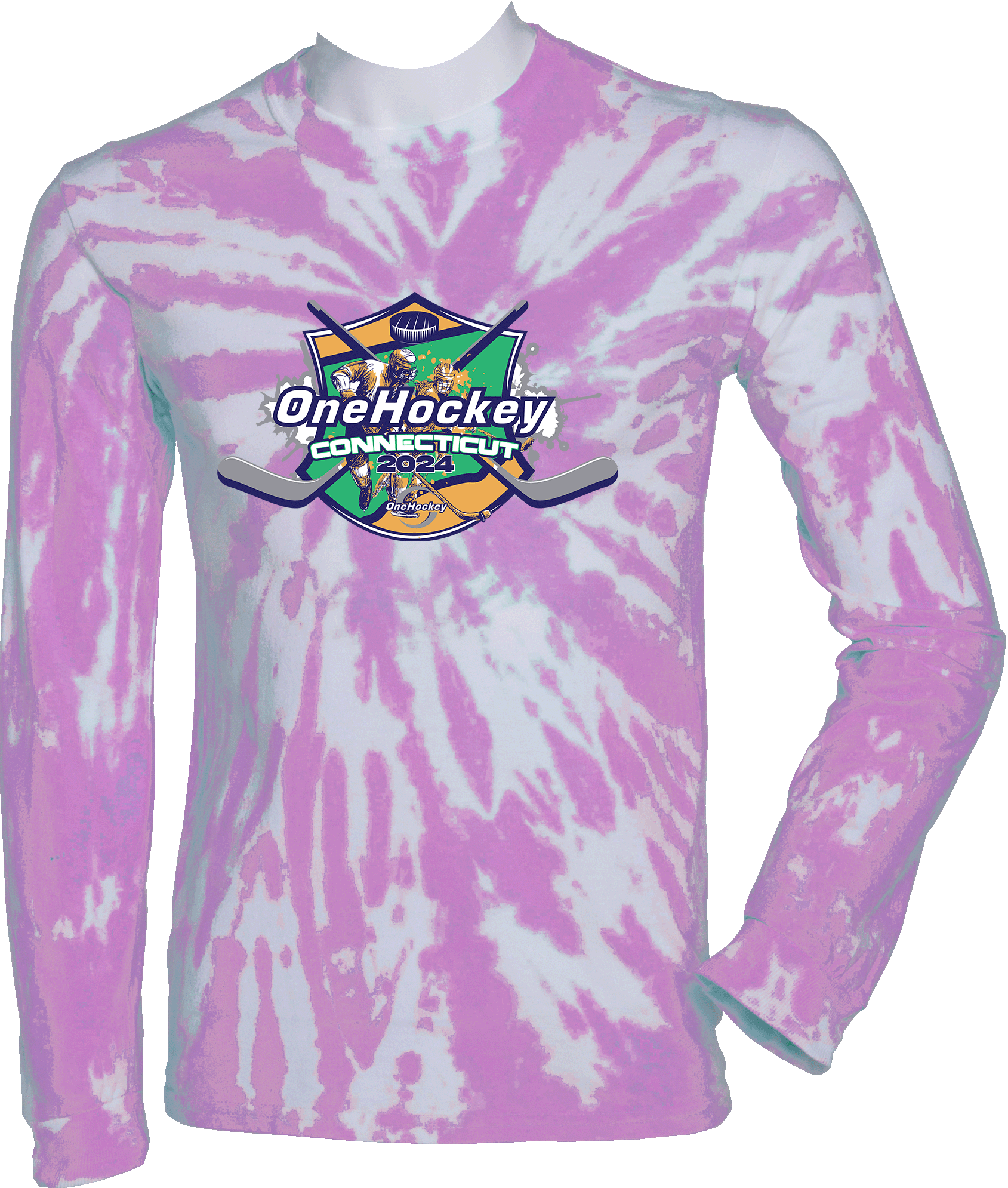 Tie-Dye Long Sleeves - 2024 OneHockey Connecticut