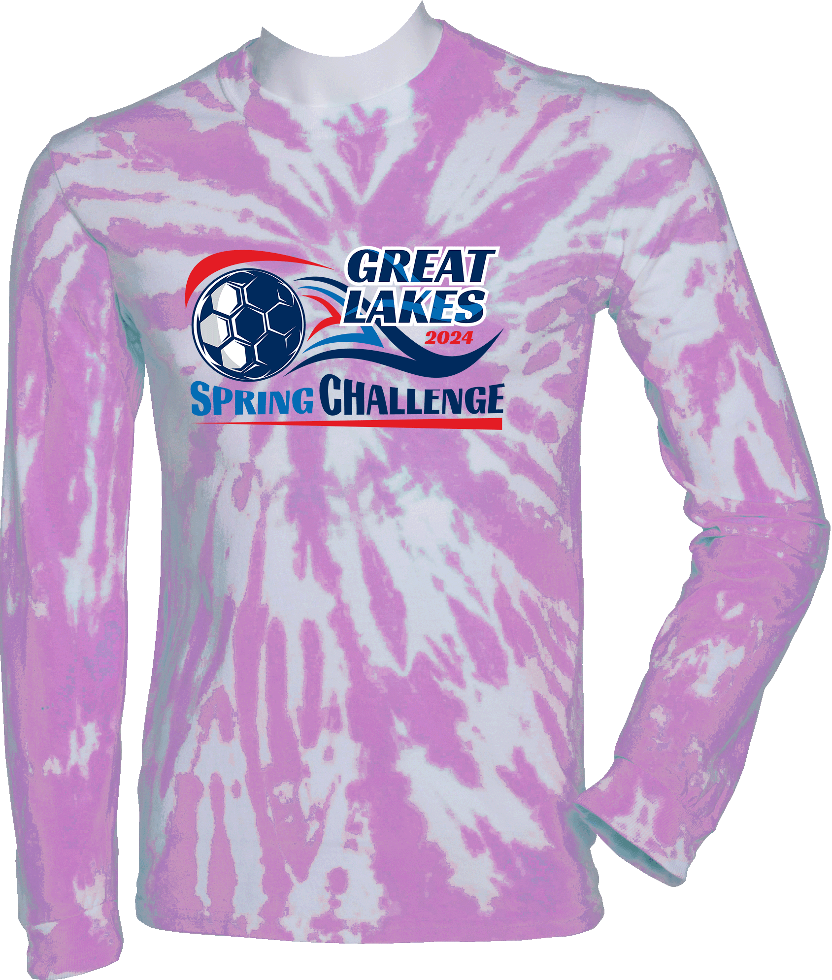 Tie-Dye Long Sleeves - 2024 Great Lakes Spring Challenge