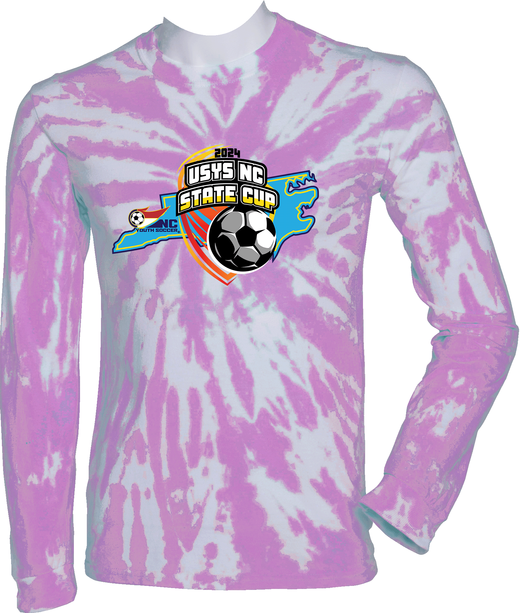 Tie-Dye Long Sleeves - 2024 USYS NC State Cup