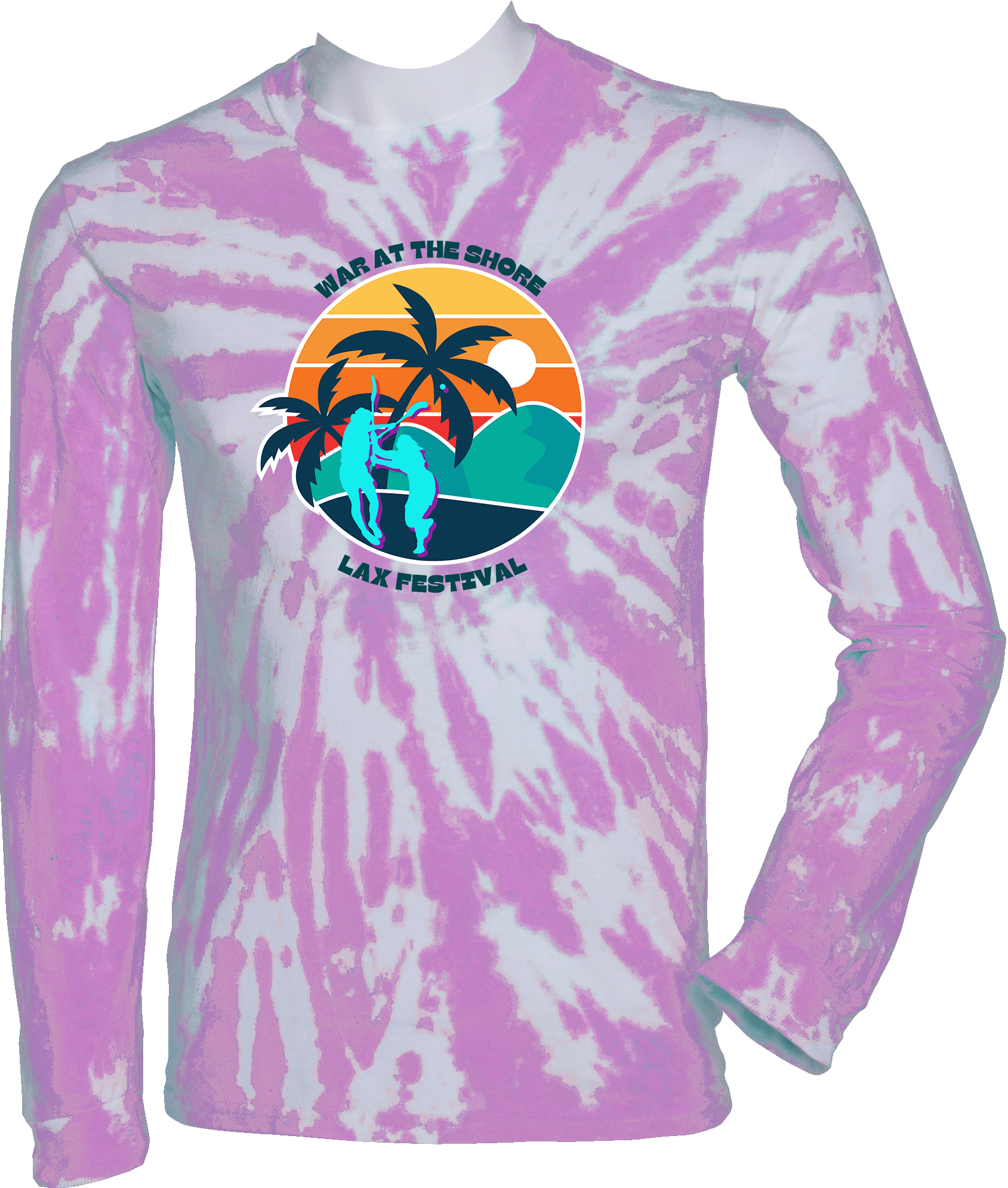 Tie-Dye Long Sleeves - 2024 War At The Shore