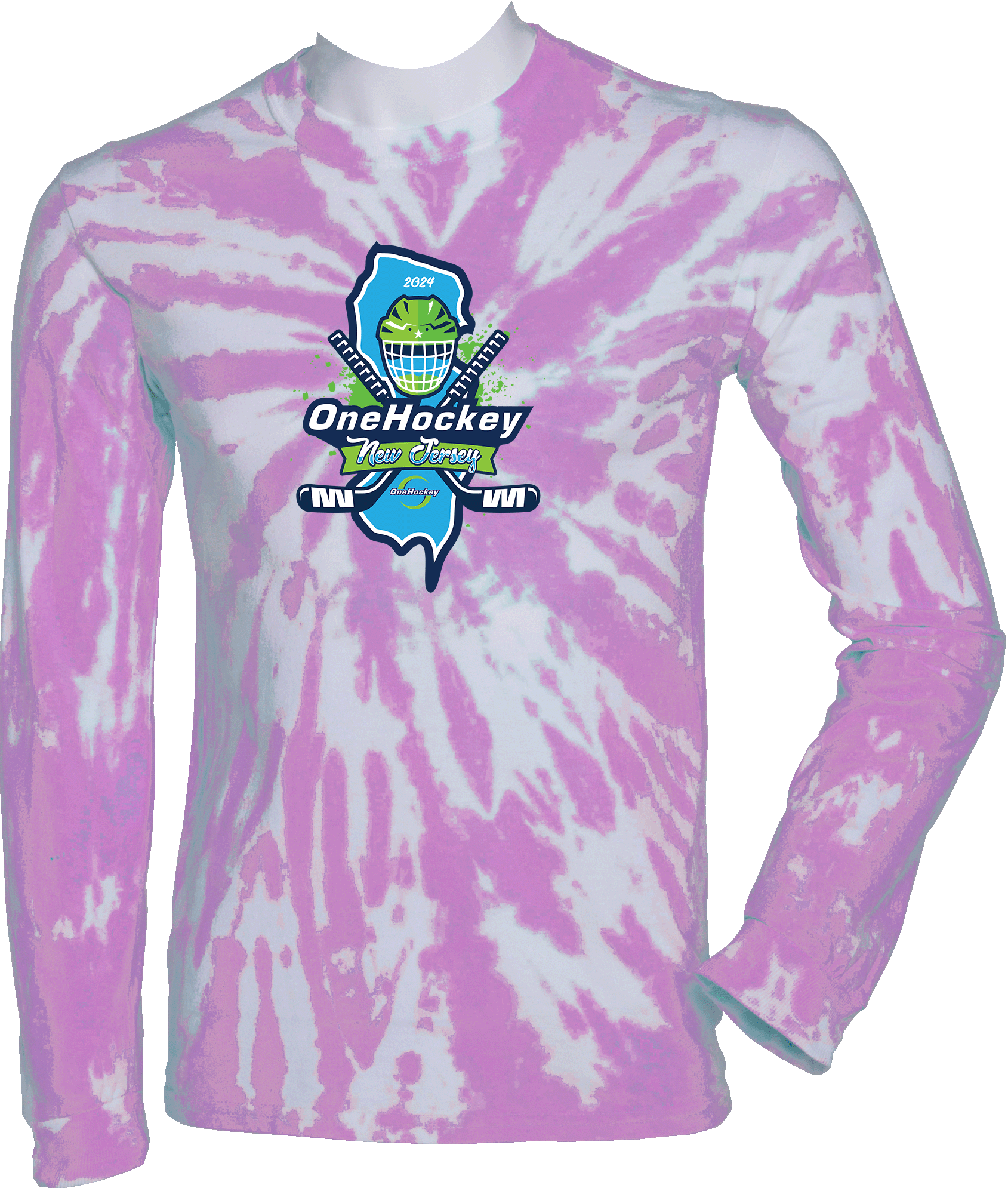 Tie-Dye Long Sleeves - 2024 OneHockey NJ March