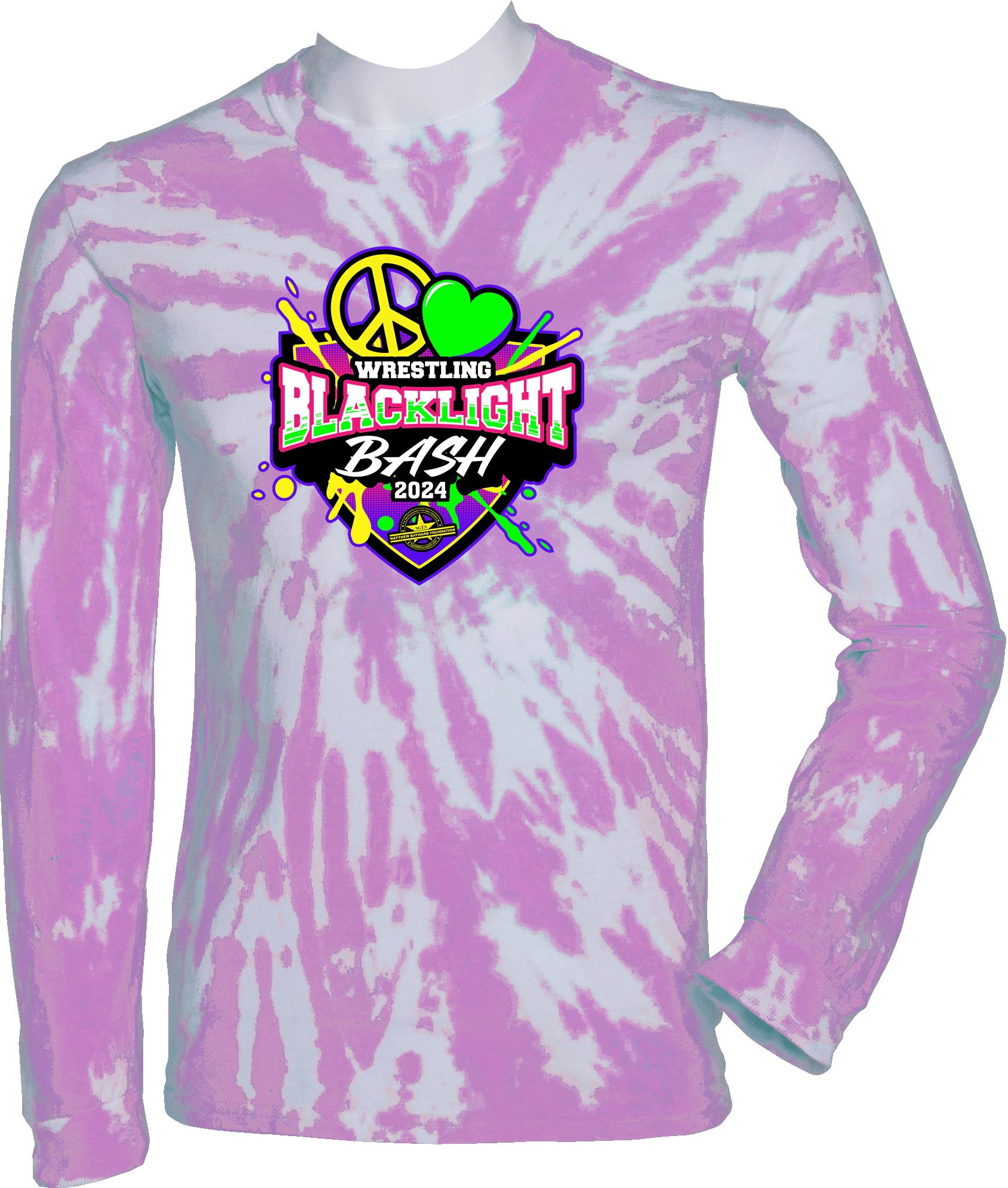 Tie-Dye Long Sleeves - 2024 Blacklight Spring Fling