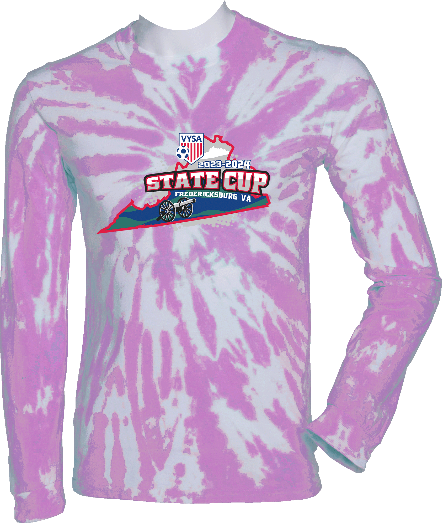 Tie-Dye Long Sleeves - 2024 USYS VA State Cup Spring