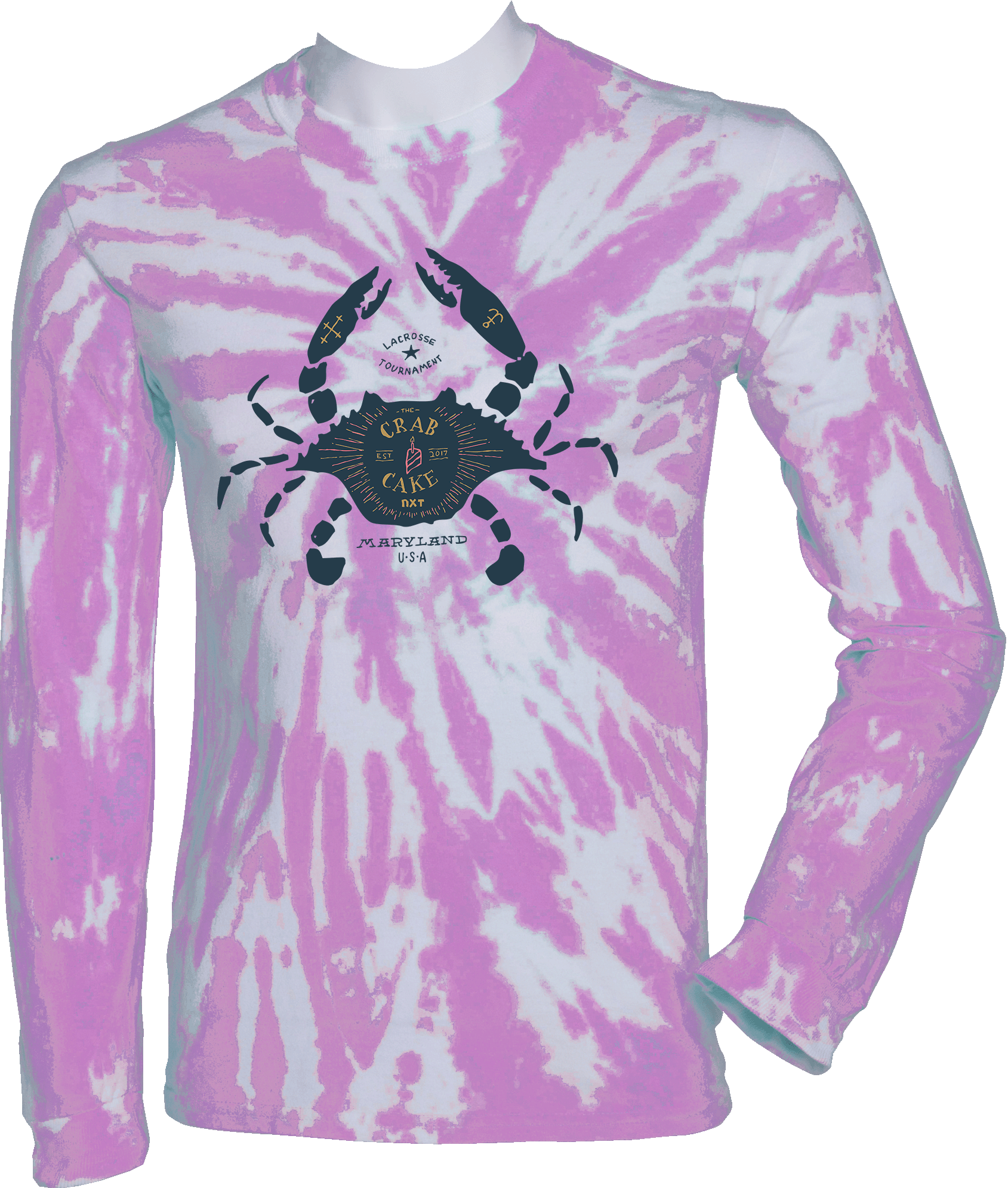 Tie-Dye Long Sleeves - 2024 Crab Cake