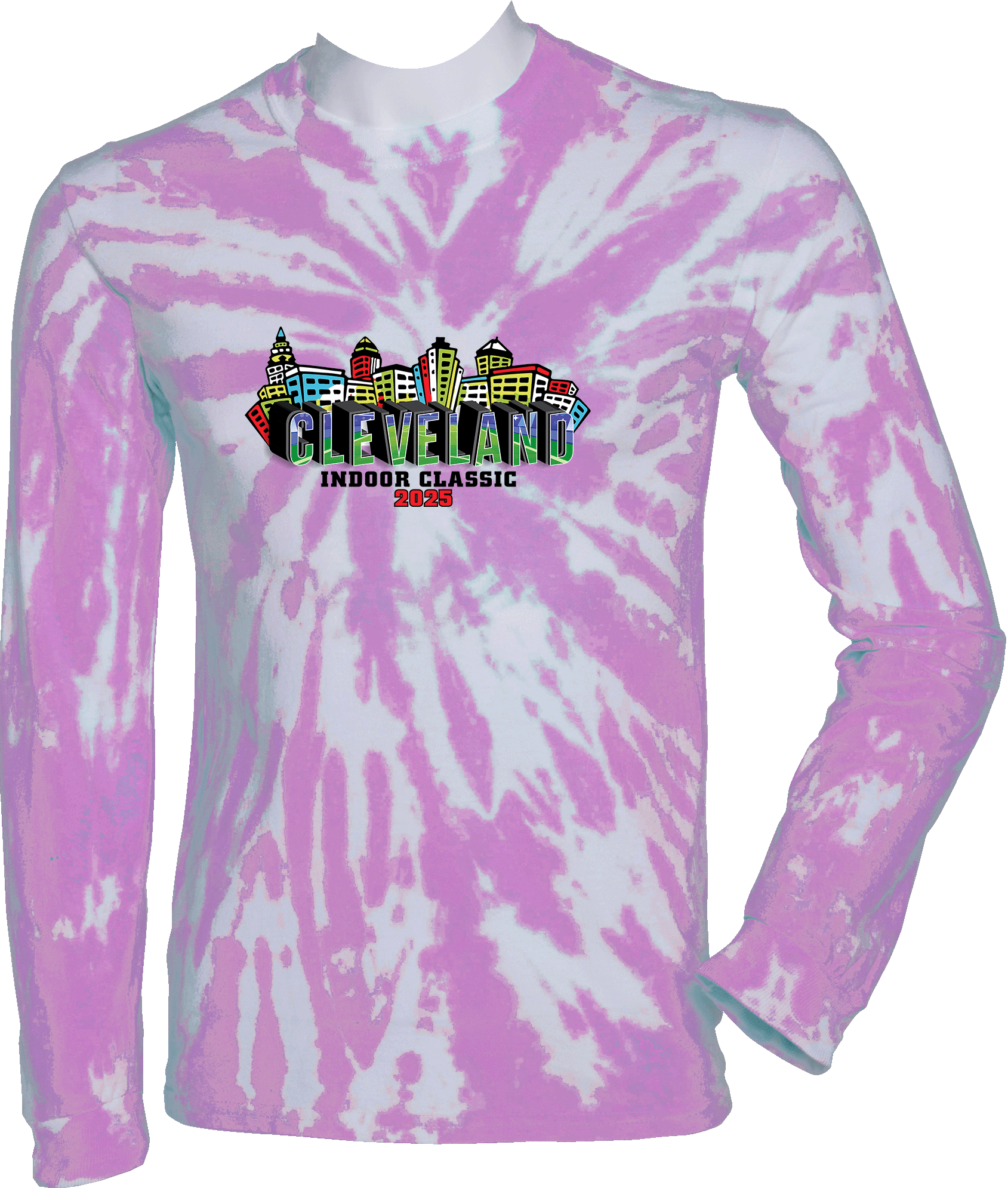 Tie-Dye Long Sleeves - 2025 Cleveland Indoor Classic Girls