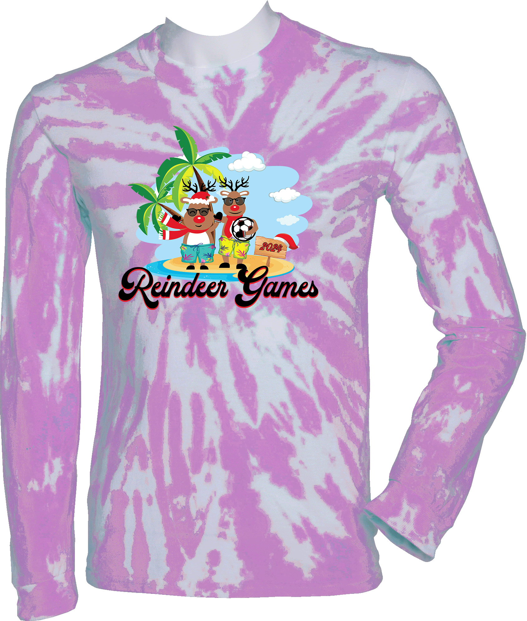 Tie-Dye Long Sleeves - 2024 Reindeer Games (July)