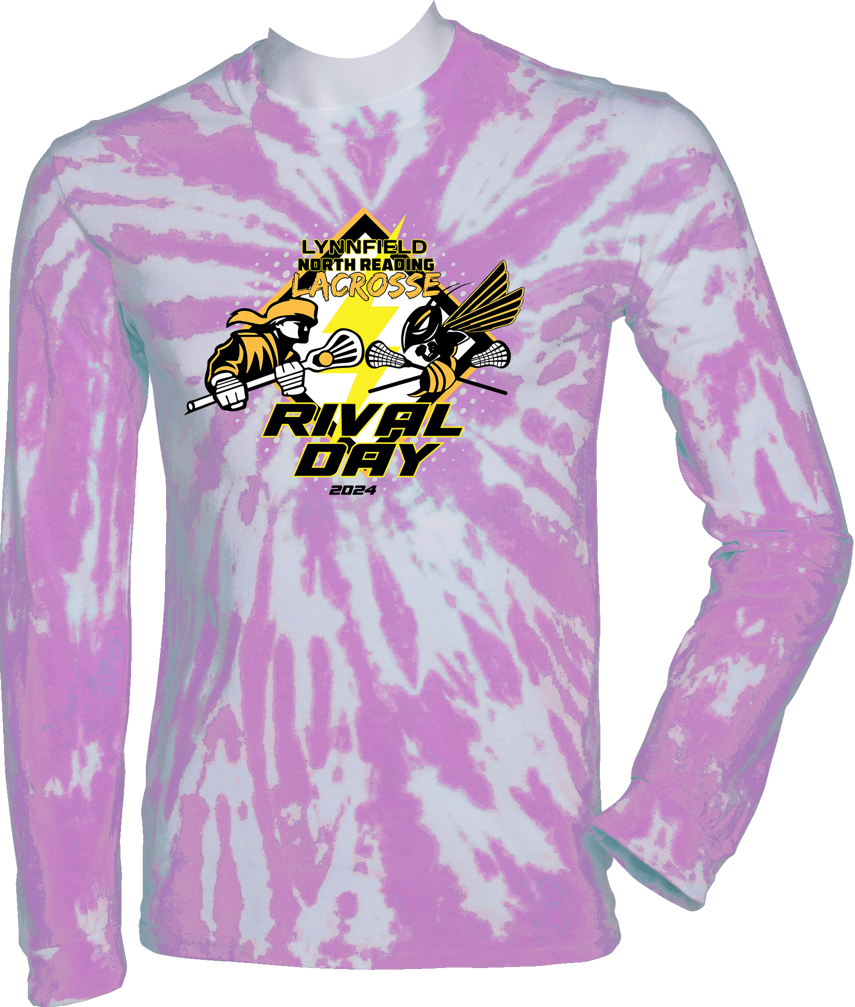 Tie-Dye Long Sleeves - 2024 Lynnfield Lax Rival Day