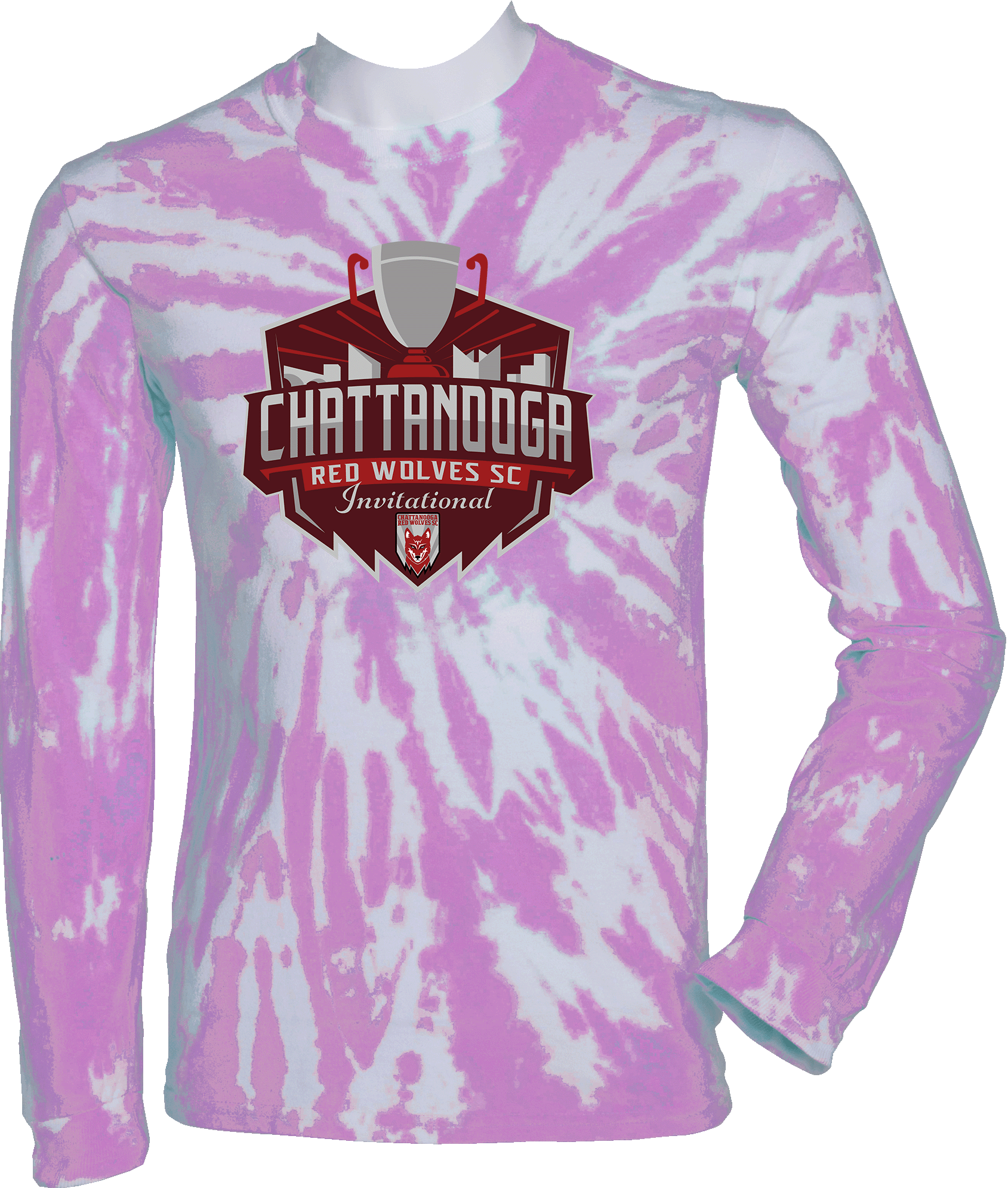 Tie-Dye Long Sleeves - 2024 Red Wolves Invitational