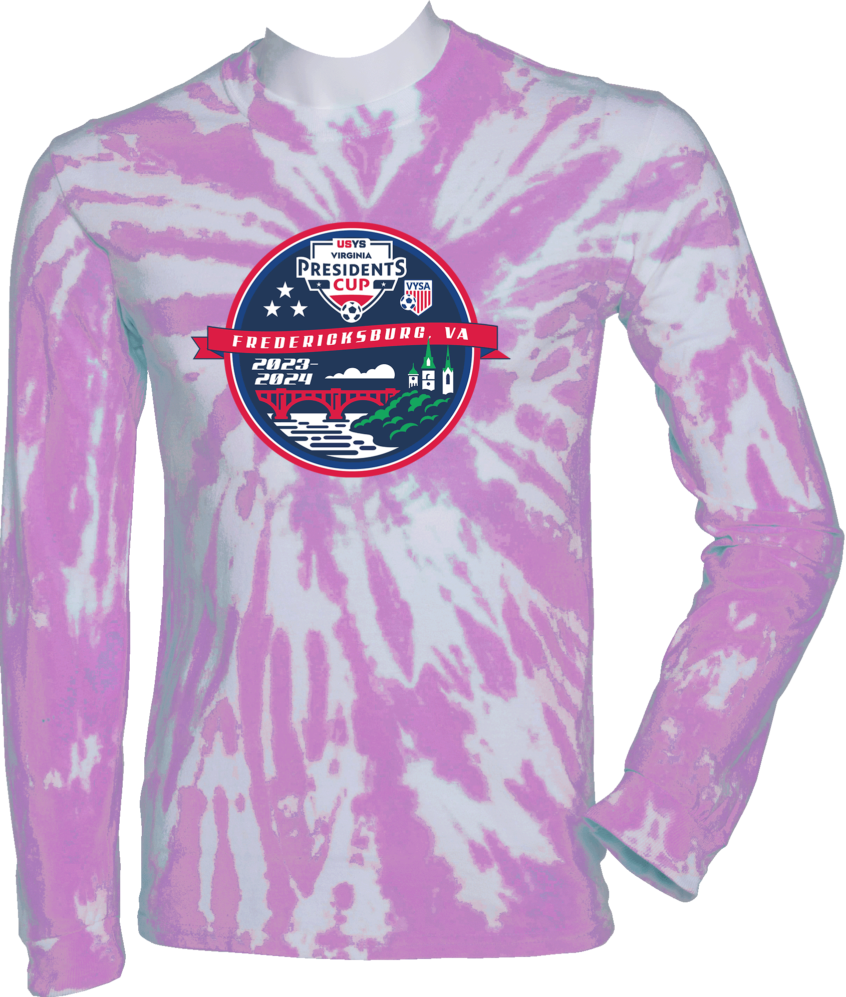 Tie-Dye Long Sleeves - 2024 USYS VA Presidents Cup Spring