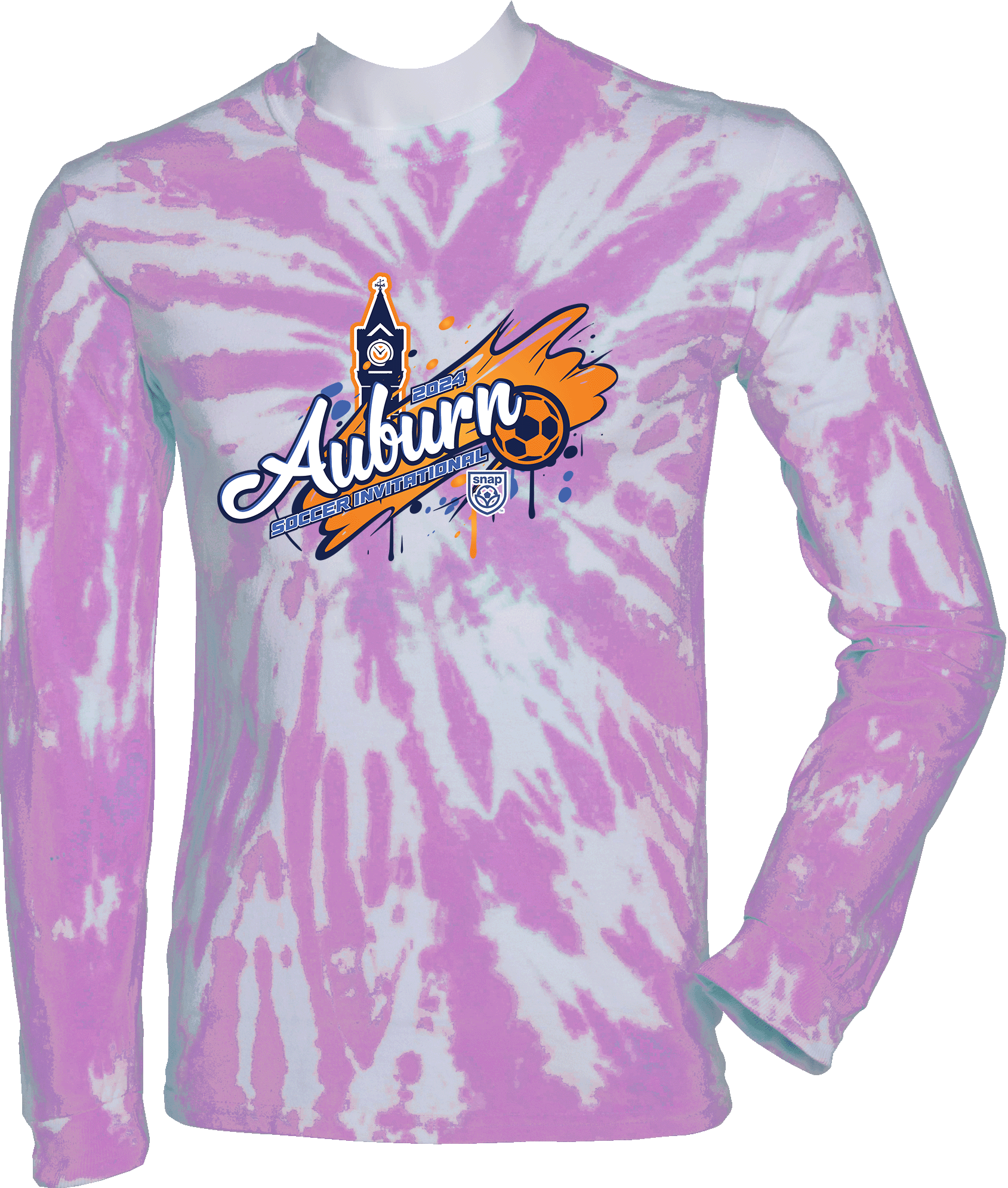 Tie-Dye Long Sleeves - 2024 Auburn Soccer Invitational