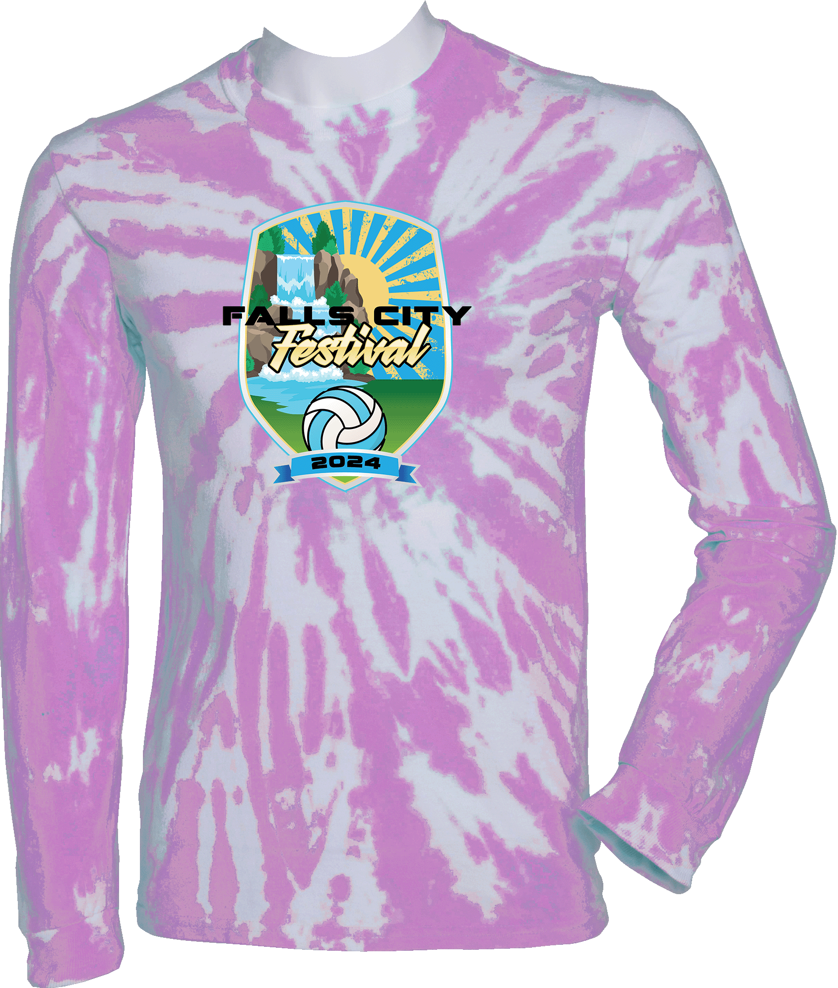 Tie-Dye Long Sleeves - 2024 Falls City Festival