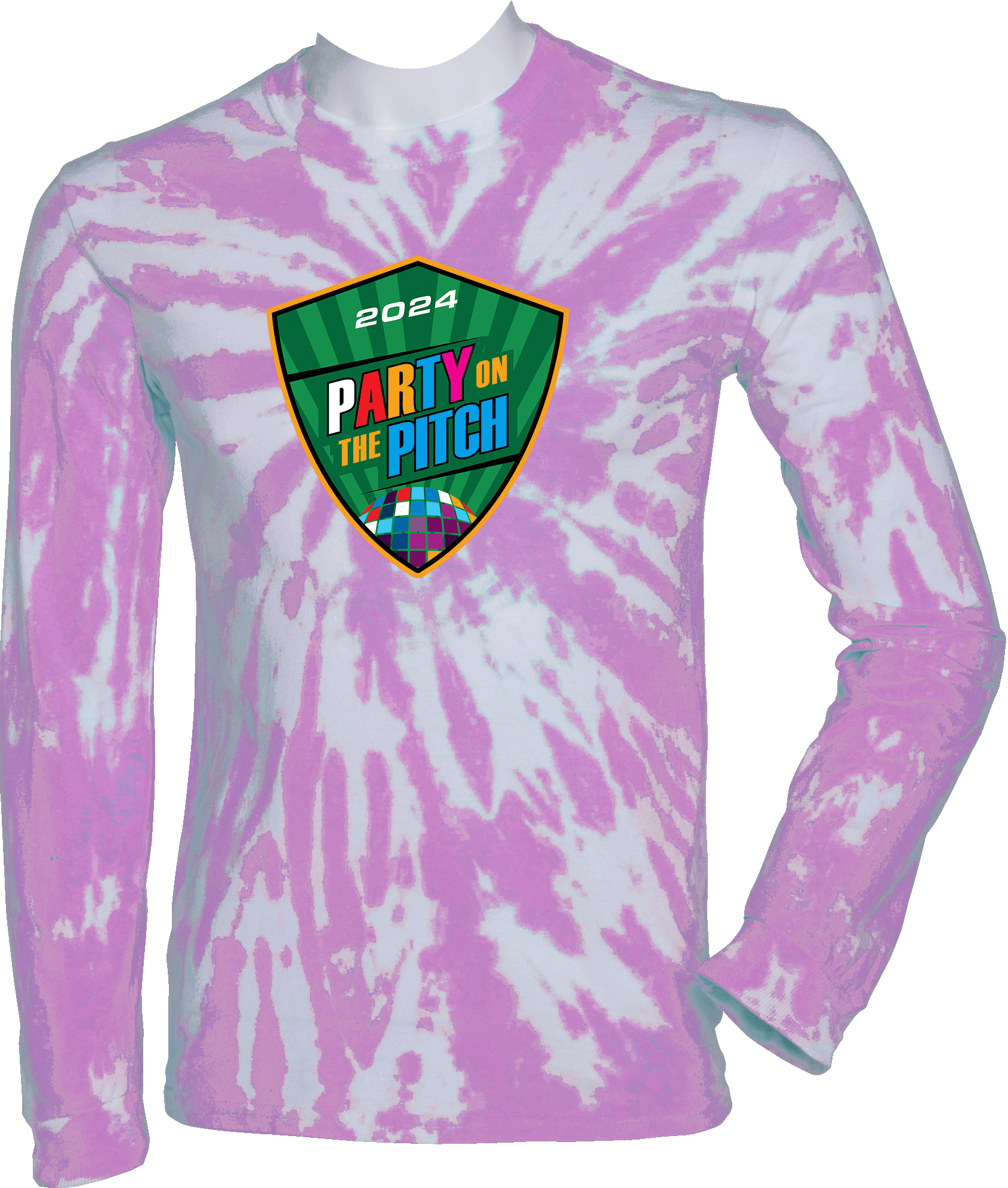 Tie-Dye Long Sleeves - 2024 Party On The Pitch