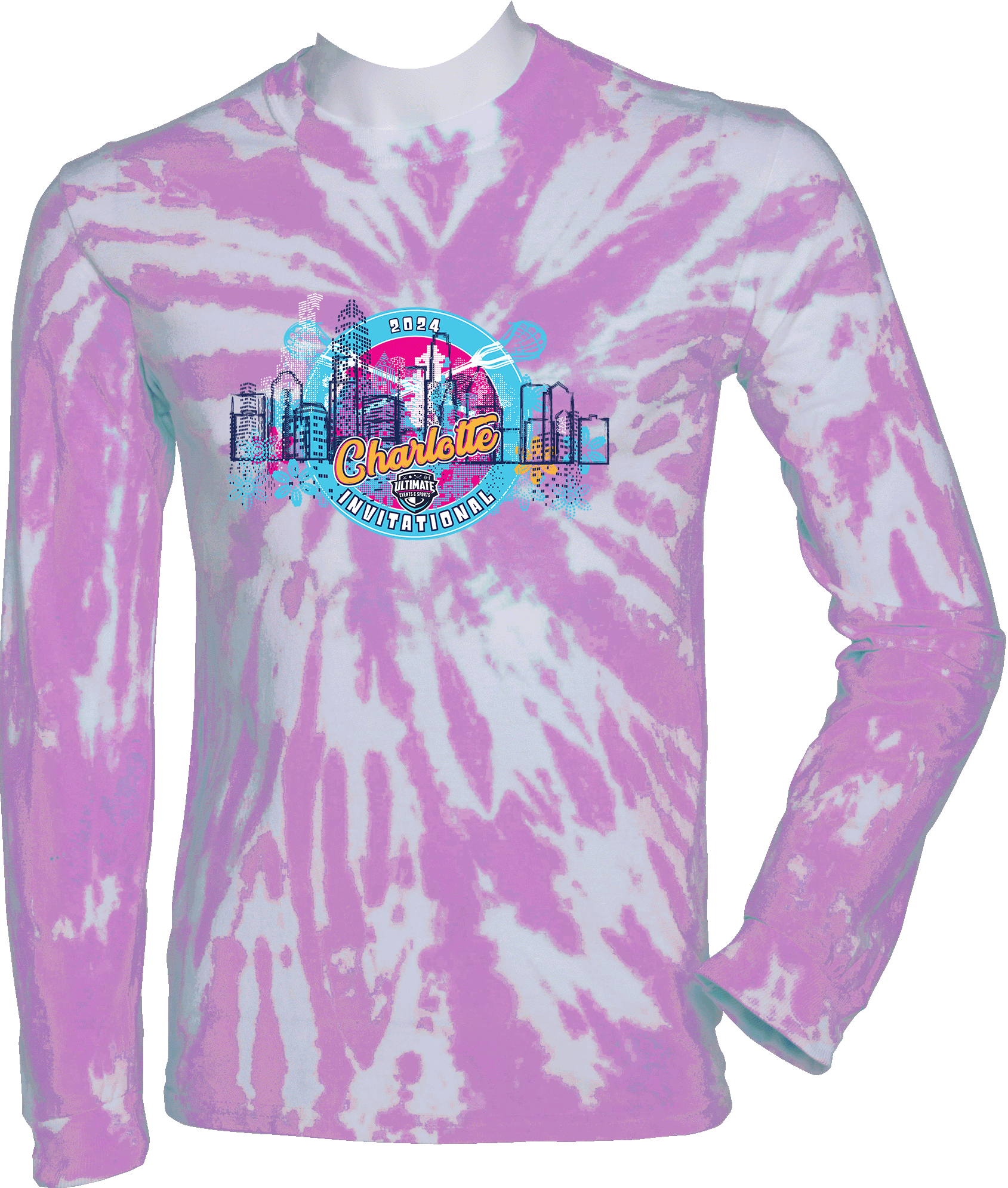 Tie-Dye Long Sleeves - 2024 Charlotte Invitational