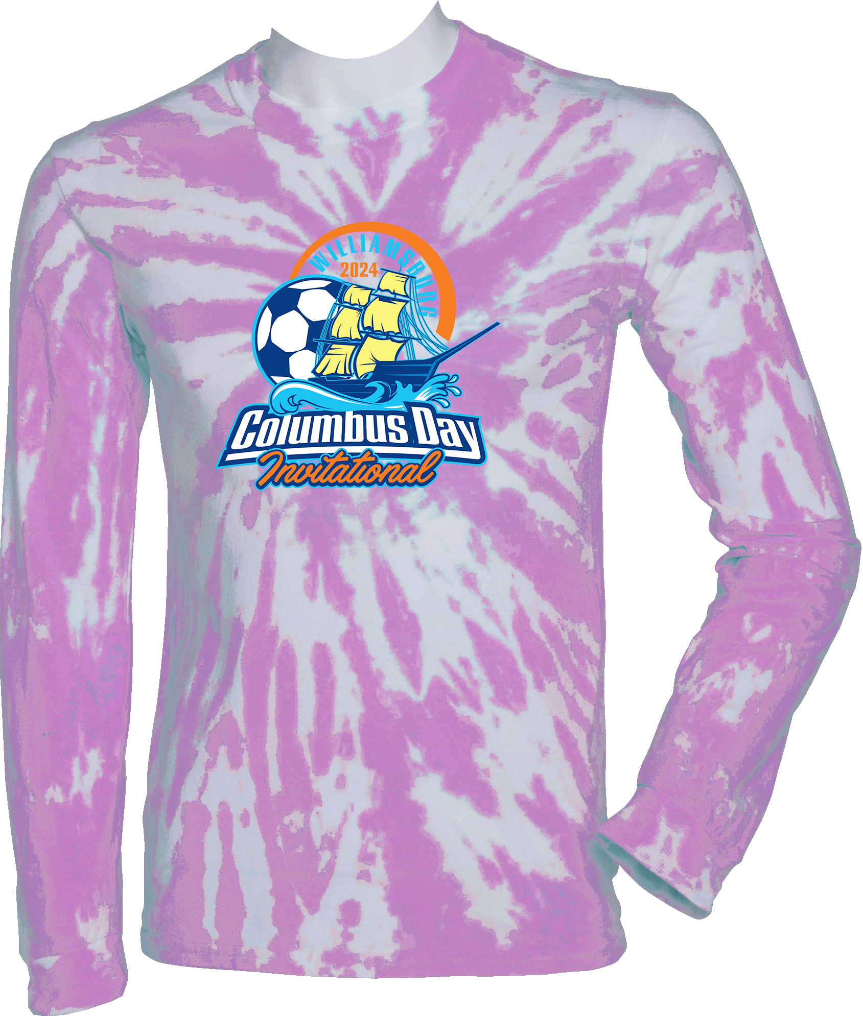 Tie-Dye Long Sleeves - 2024 Williamsburg Columbus Day Invitational