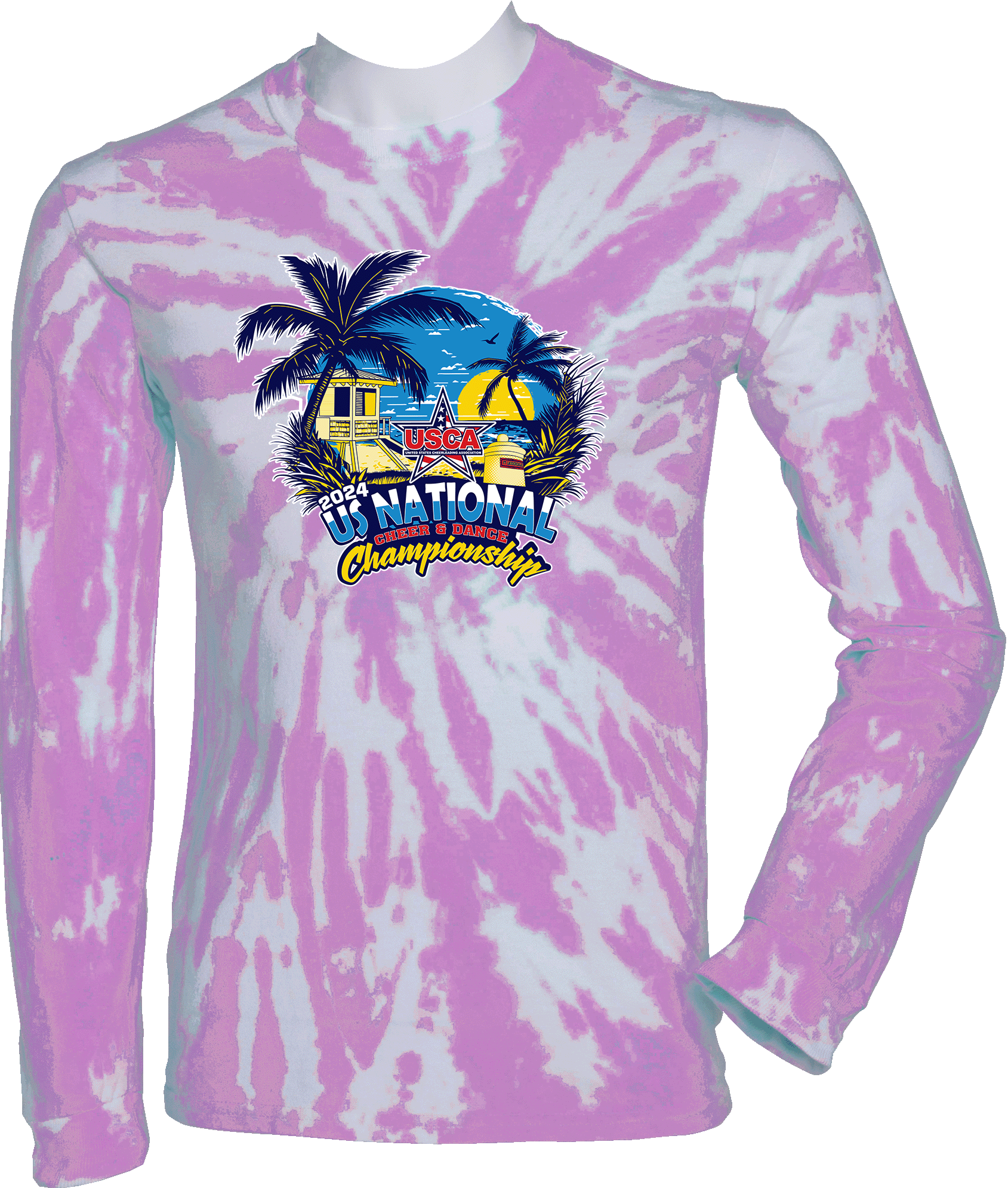 Tie-Dye Long Sleeves - 2024 US National Cheer & Dance Championship