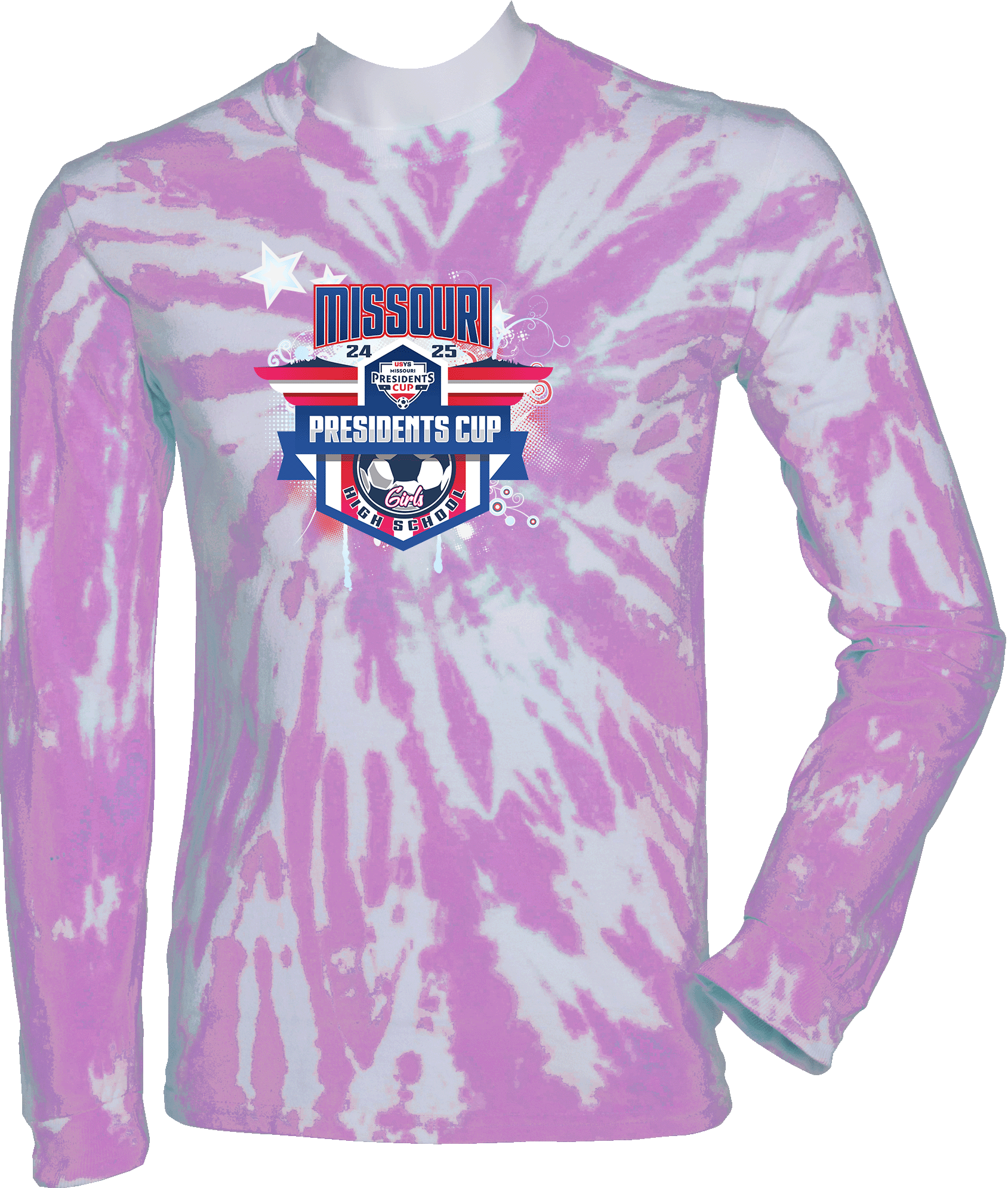 Tie-Dye Long Sleeves - 2024 USYS High School Girls Presidents Cup