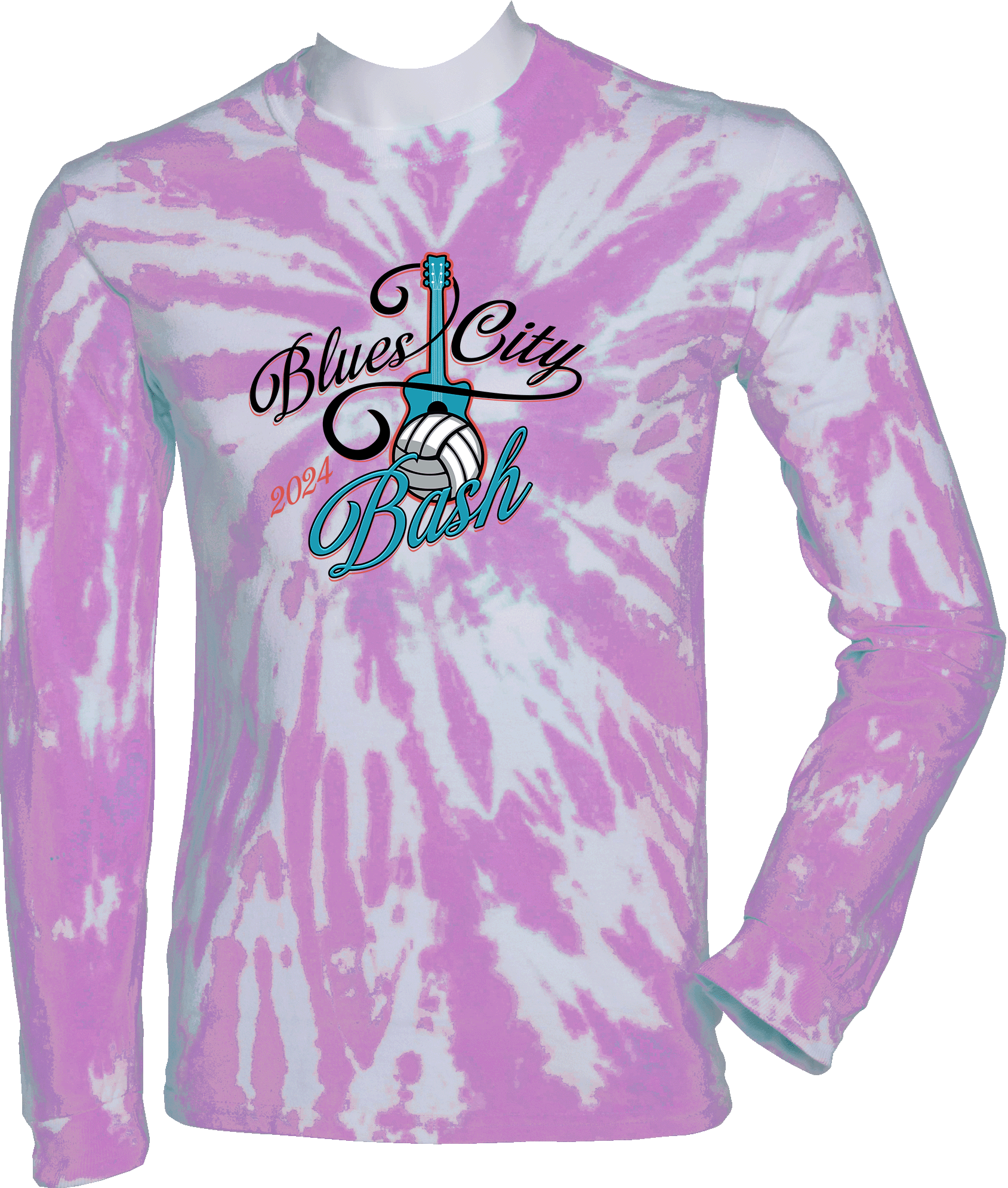 Tie-Dye Long Sleeves - 2024 Blues City Bash