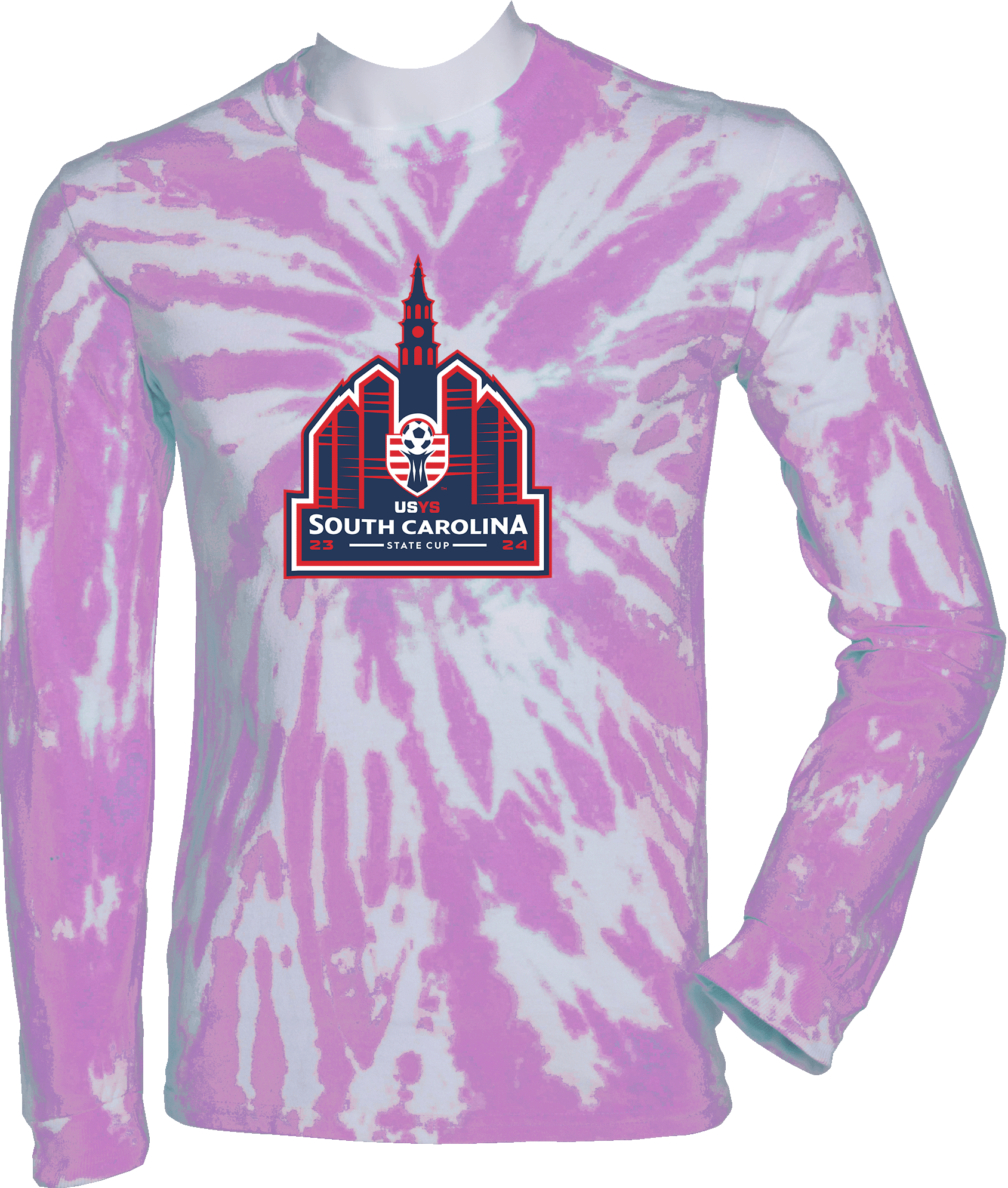 Tie-Dye Long Sleeves - 2024 USYS SC State Cup Spring