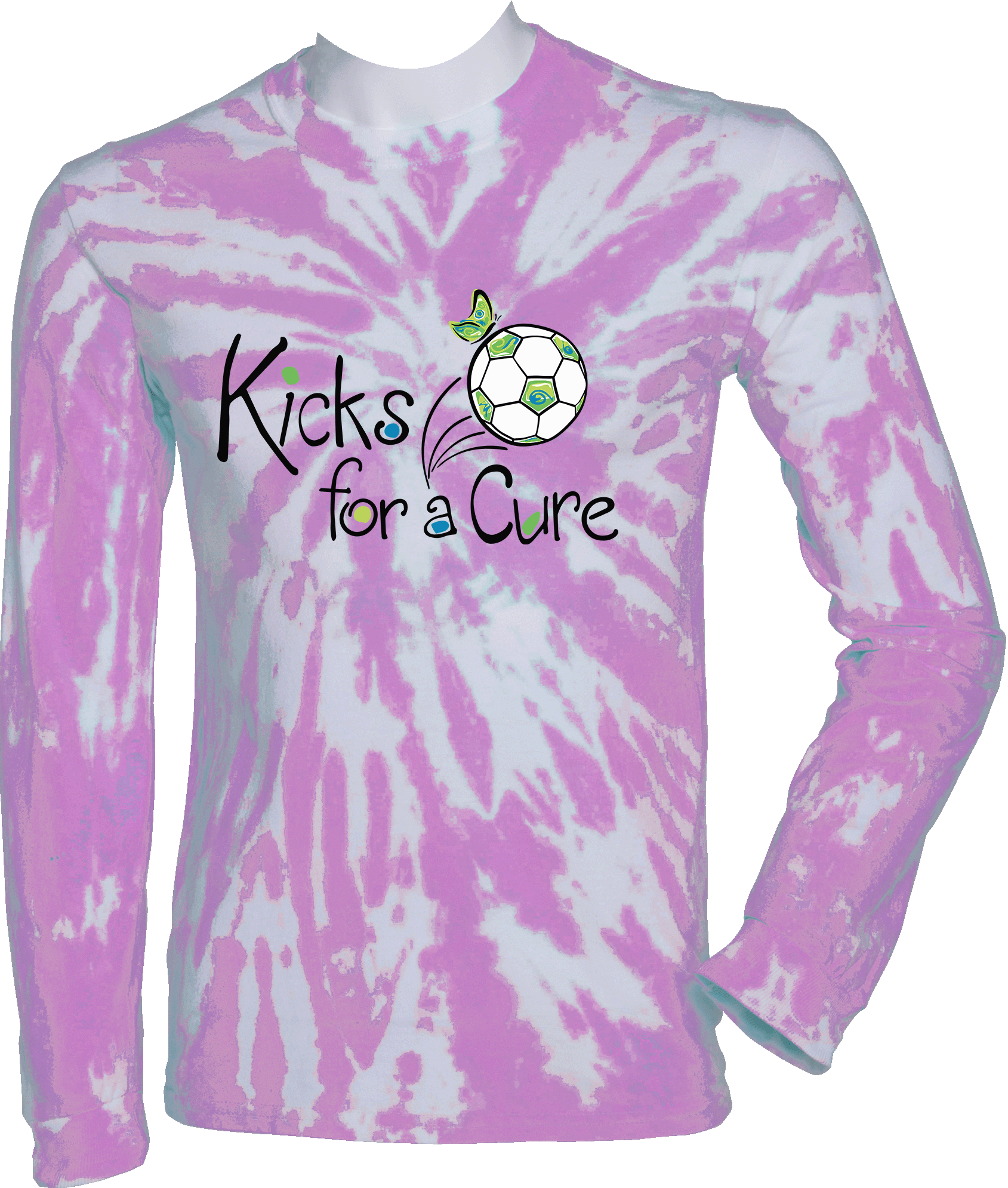 Tie-Dye Long Sleeves - 2024 Kicks For A Cure