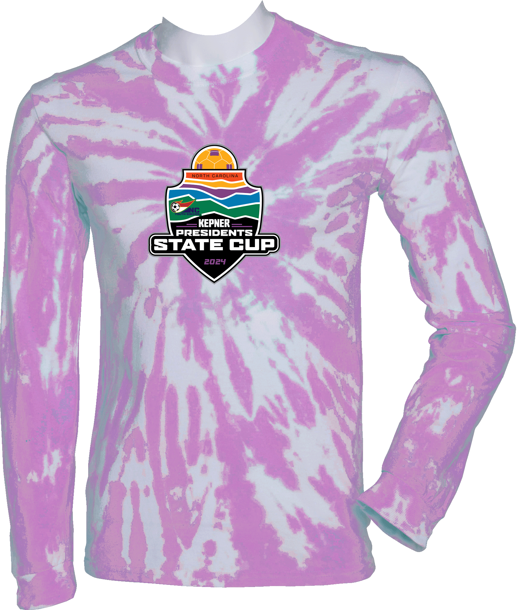 Tie-Dye Long Sleeves - 2024 USYS NC Presidents Cup Fall