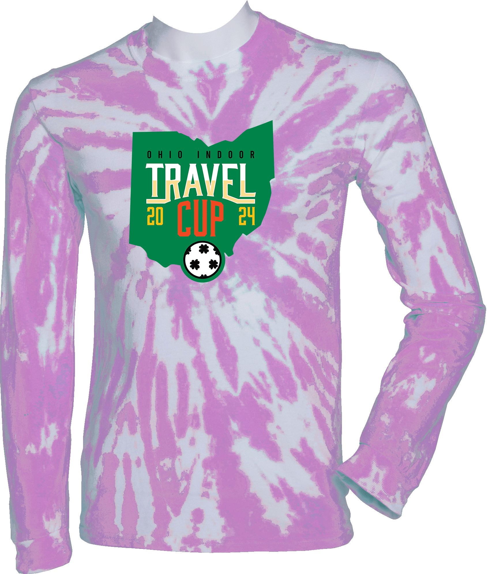 Tie-Dye Long Sleeves - 2024 Ohio Indoor Travel Cup