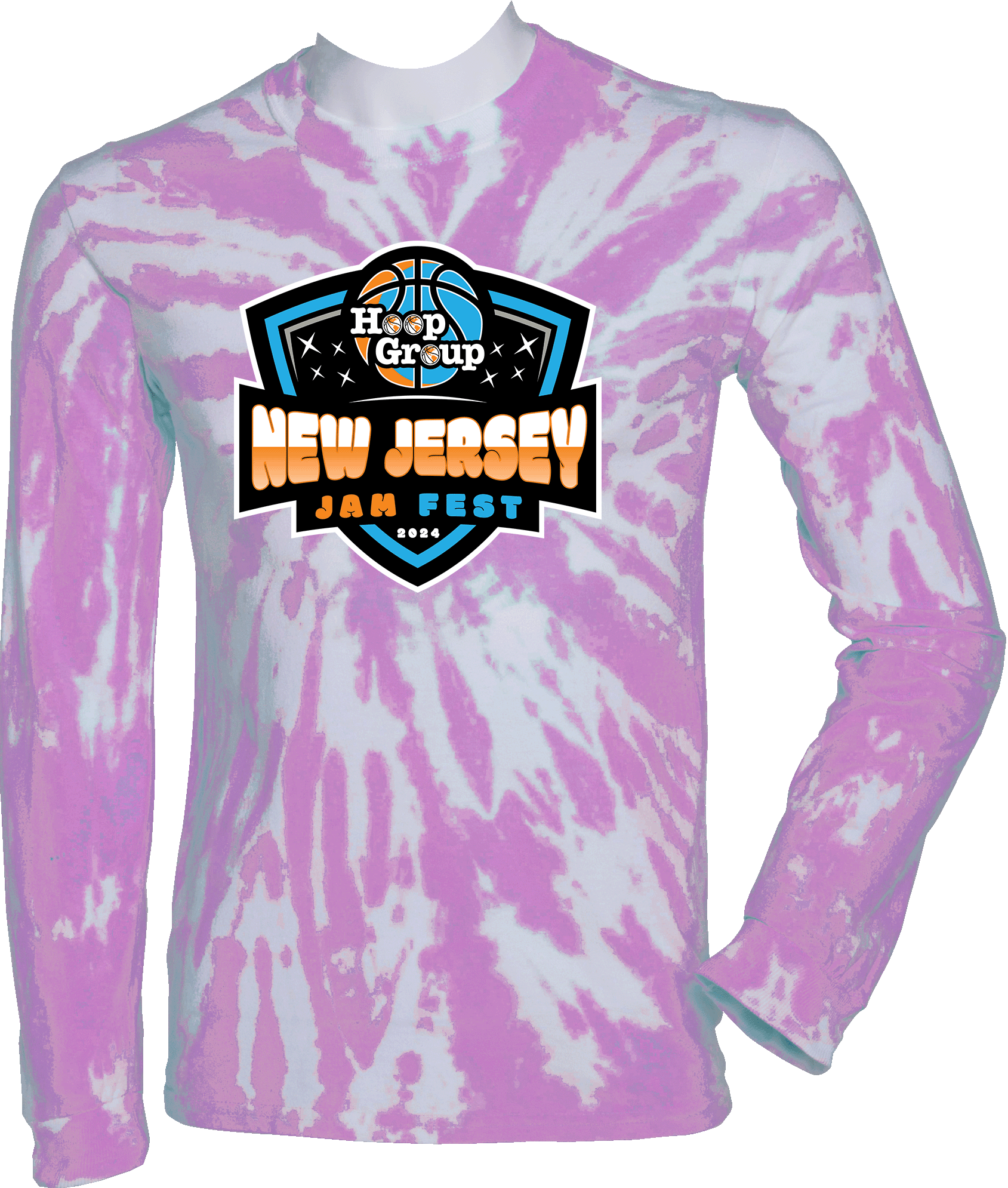 Tie-Dye Long Sleeves - 2024 Girls New Jersey Jam Fest