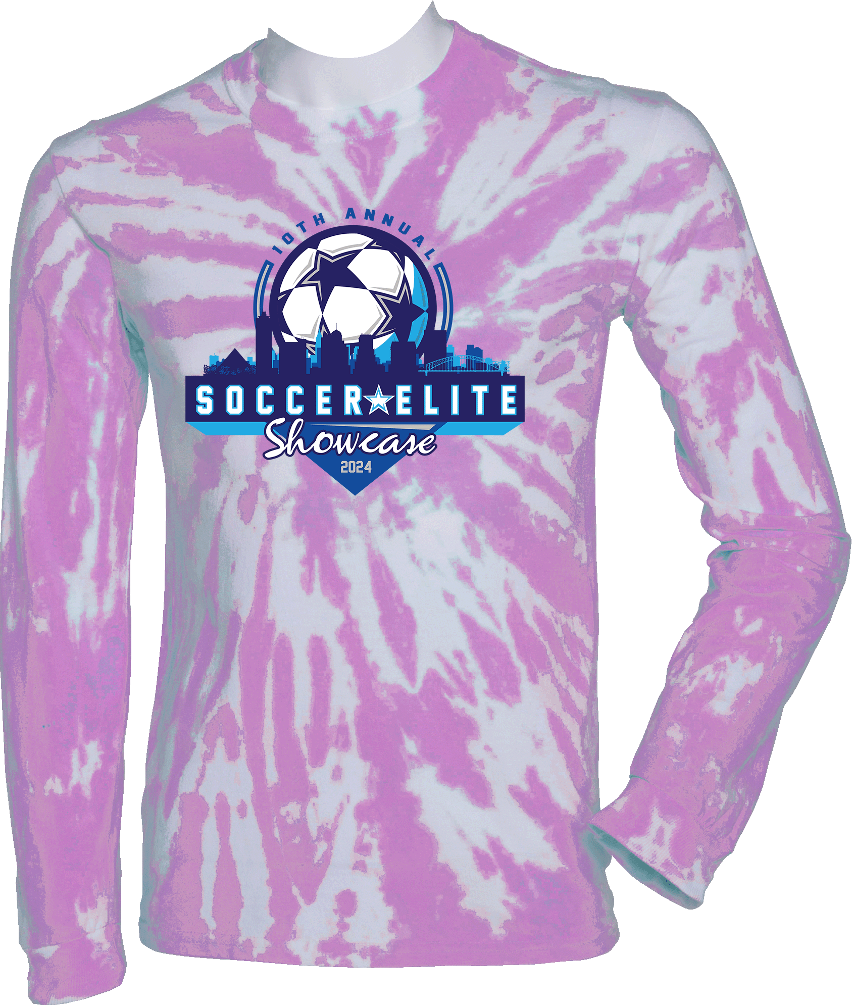 Tie-Dye Long Sleeves - 2024 10th Annual Soccer Elite Showcase