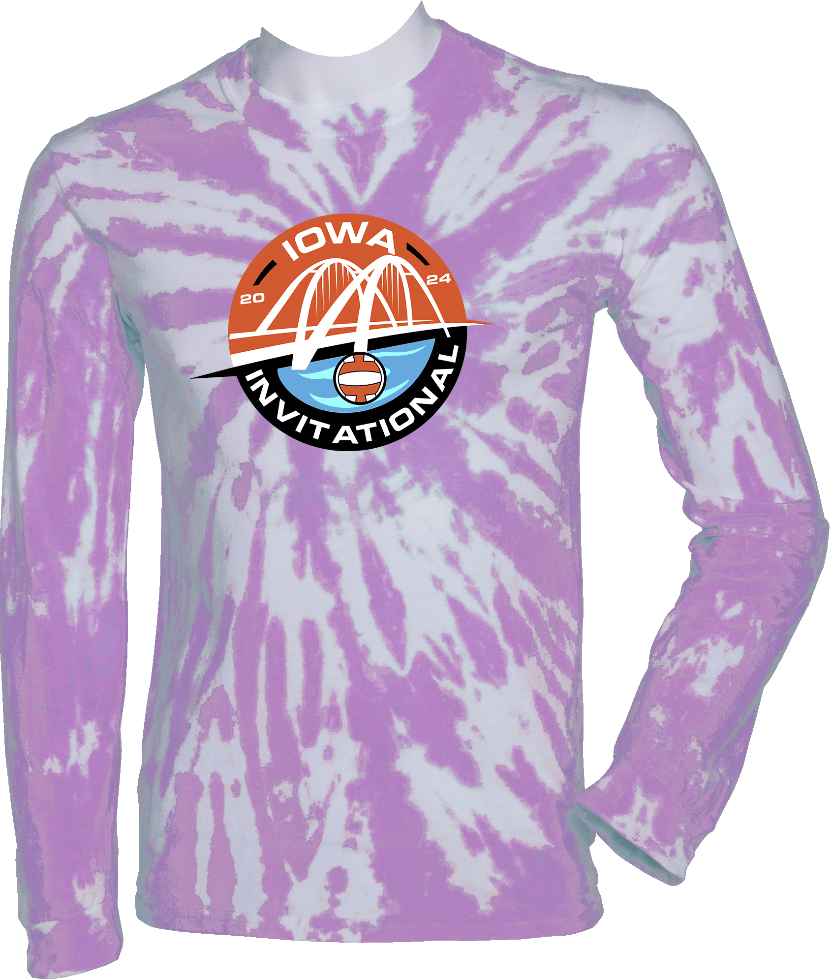 Tie-Dye Long Sleeves - 2024 Iowa Invitational