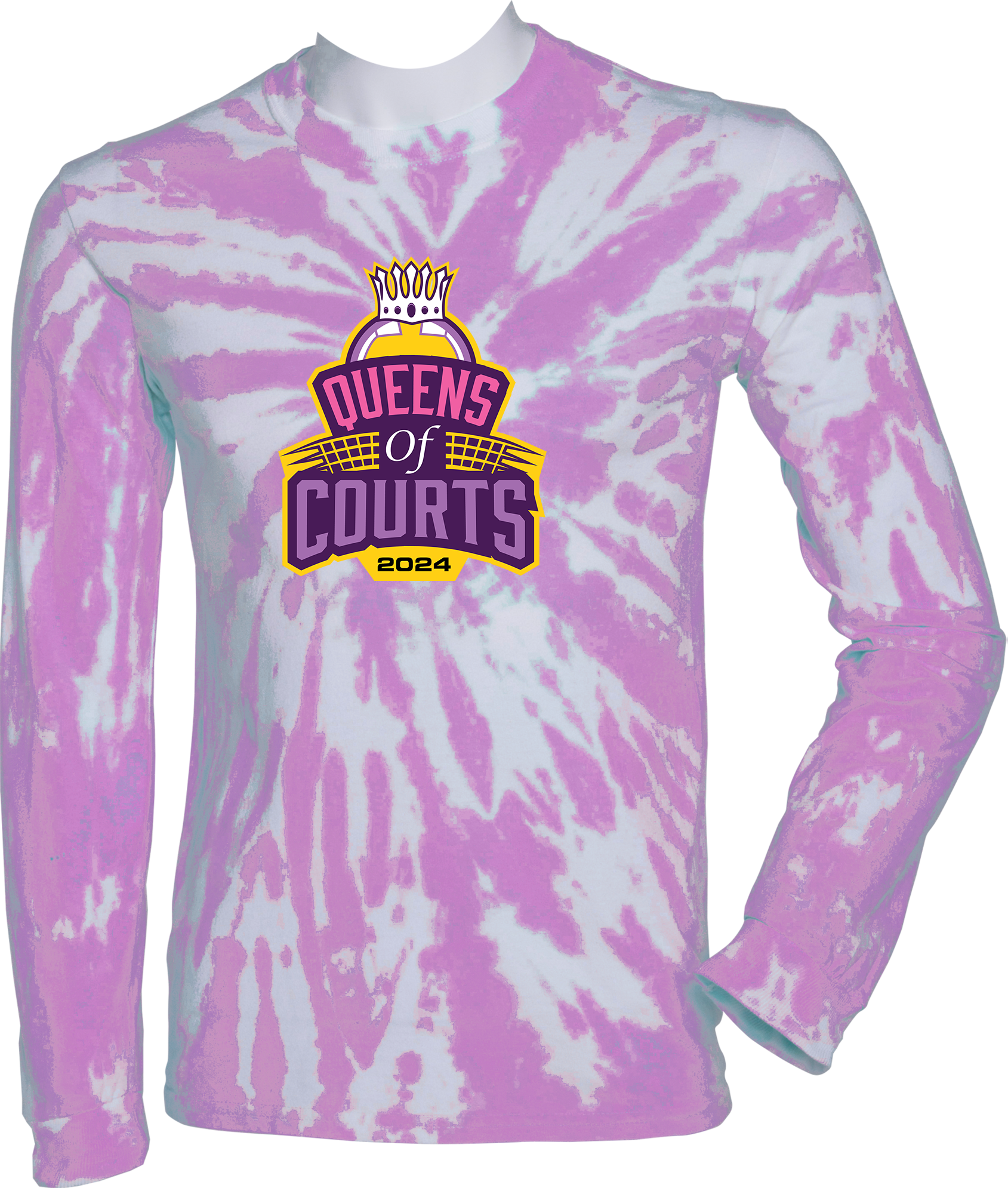 Tie-Dye Long Sleeves - 2024 Queens Of Courts