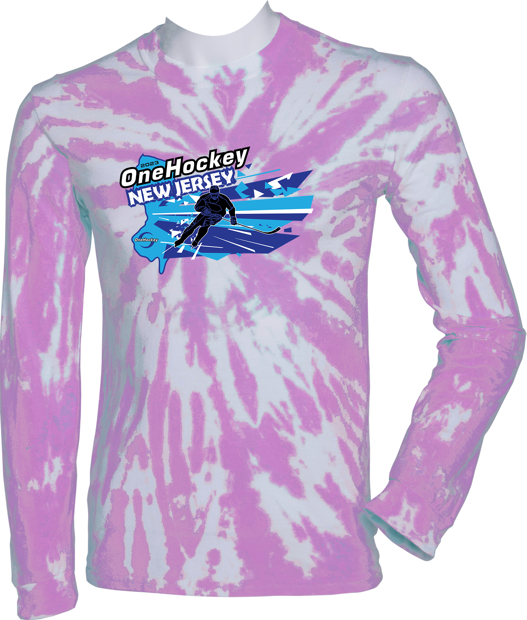 Tie-Dye Long Sleeves - 2023 OneHockey New Jersey