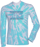 Tie-Dye Long Sleeves - Live Love Build Robots Dark