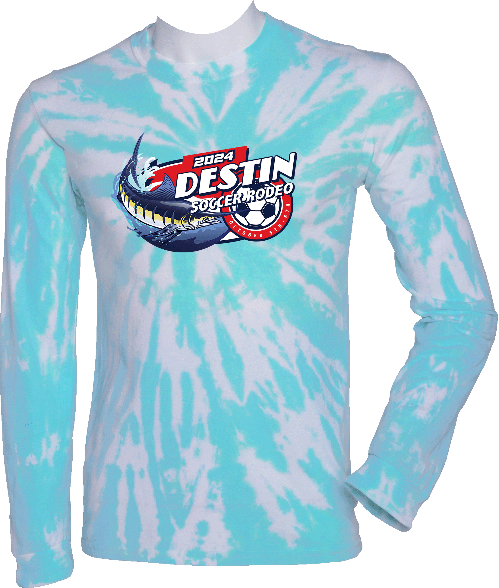 Tie-Dye Long Sleeves - 2024 Destin Soccer Rodeo