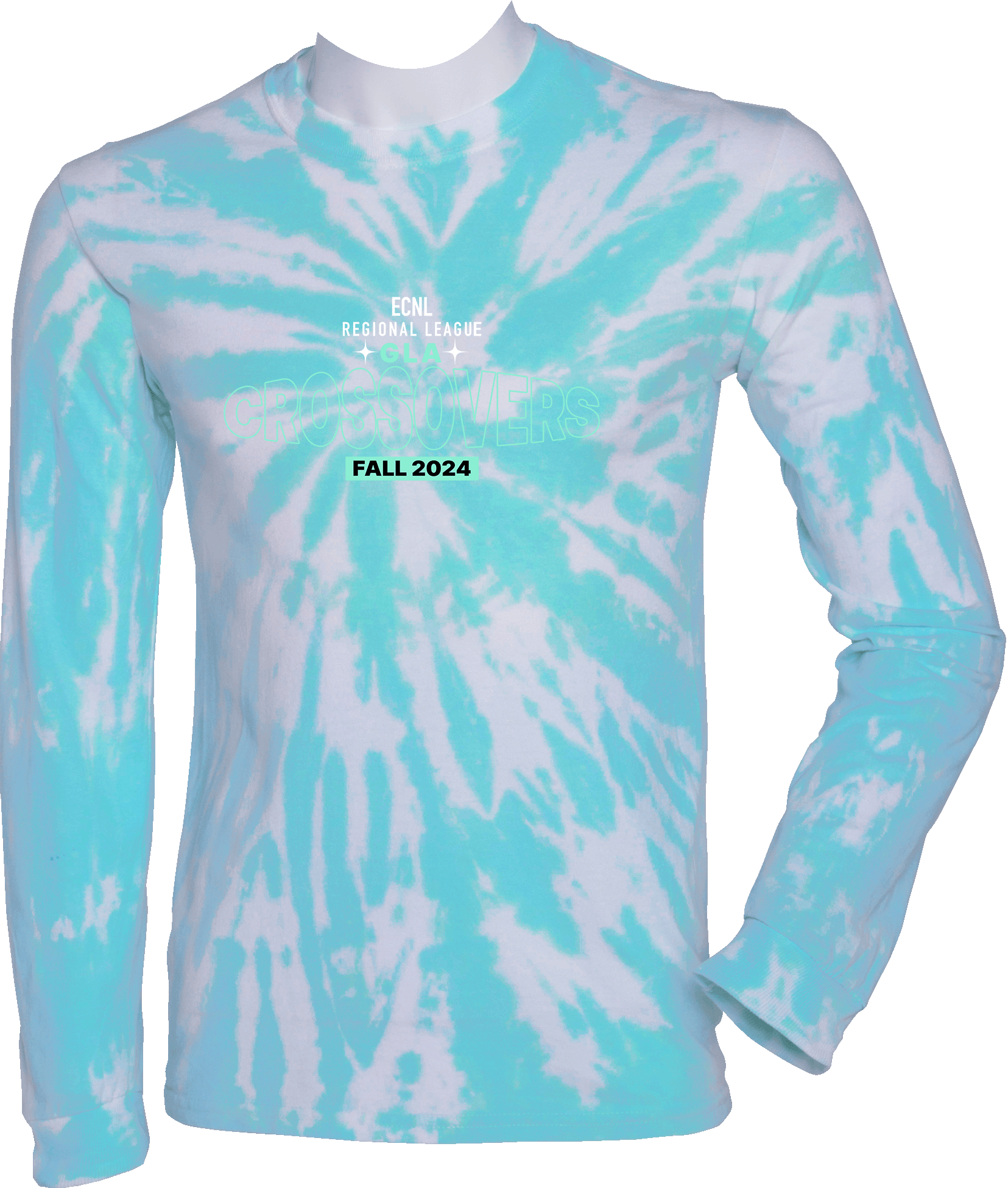 Tie-Dye Long Sleeves - 2024 ECNL-RL Crossover - Transparent