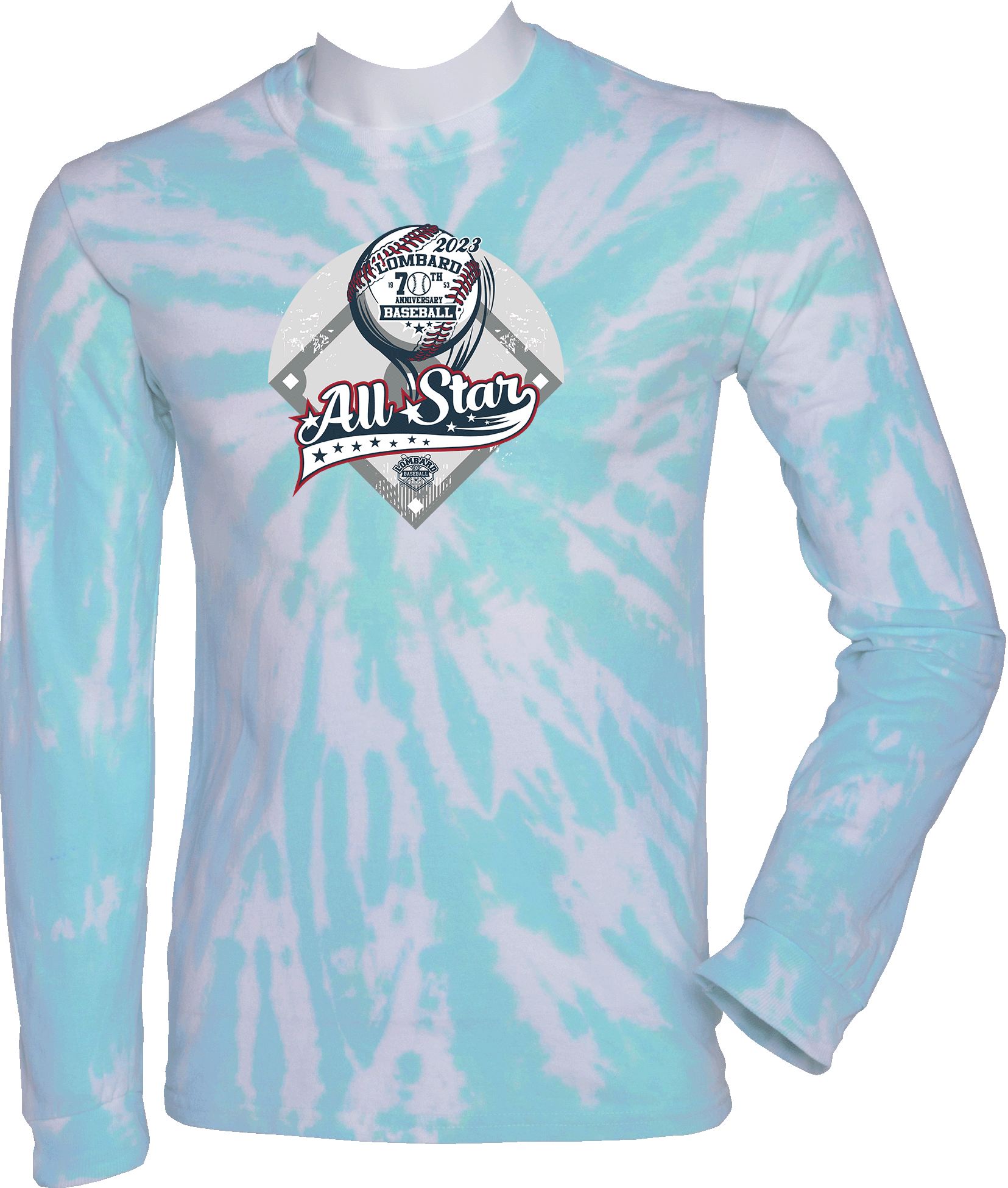 PERFORMANCE SHIRTS - 2023 Lombard Baseball League's 70th Anniversary A