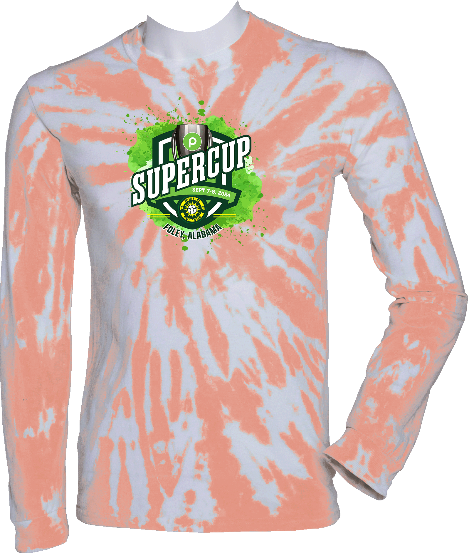 Tie-Dye Long Sleeves - 2024 Publix SuperCup (Girls) - Green