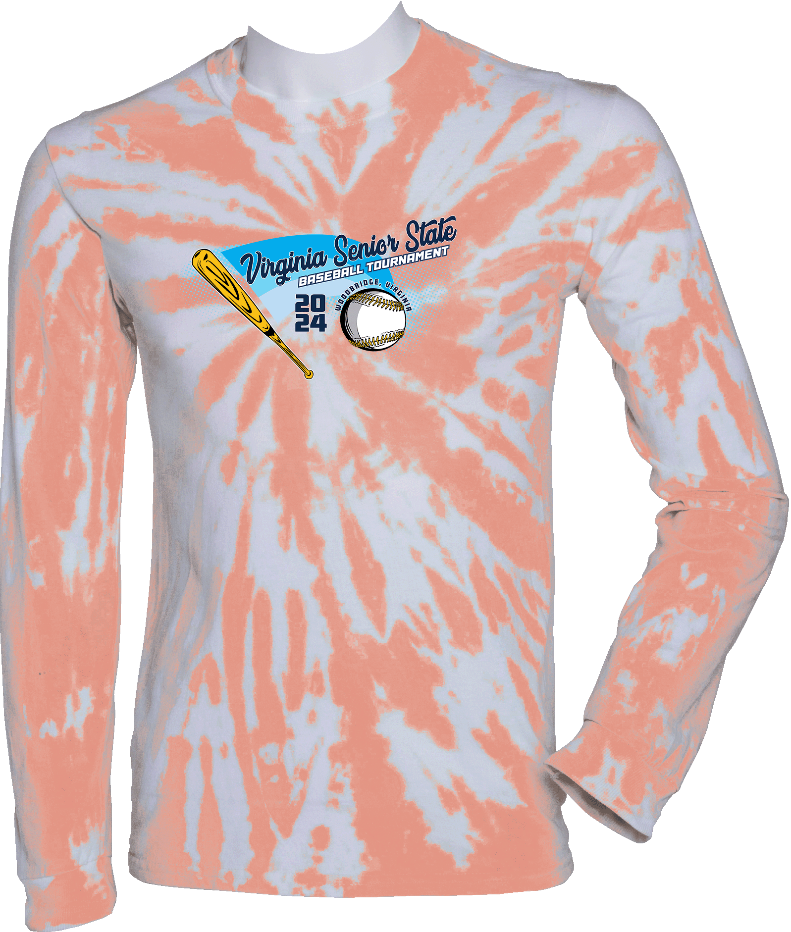 Tie-Dye Long Sleeves - 2024 Virginia Senior State Baseball Tournament