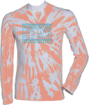 Tie-Dye Long Sleeves - Live Love Build Robots Blue