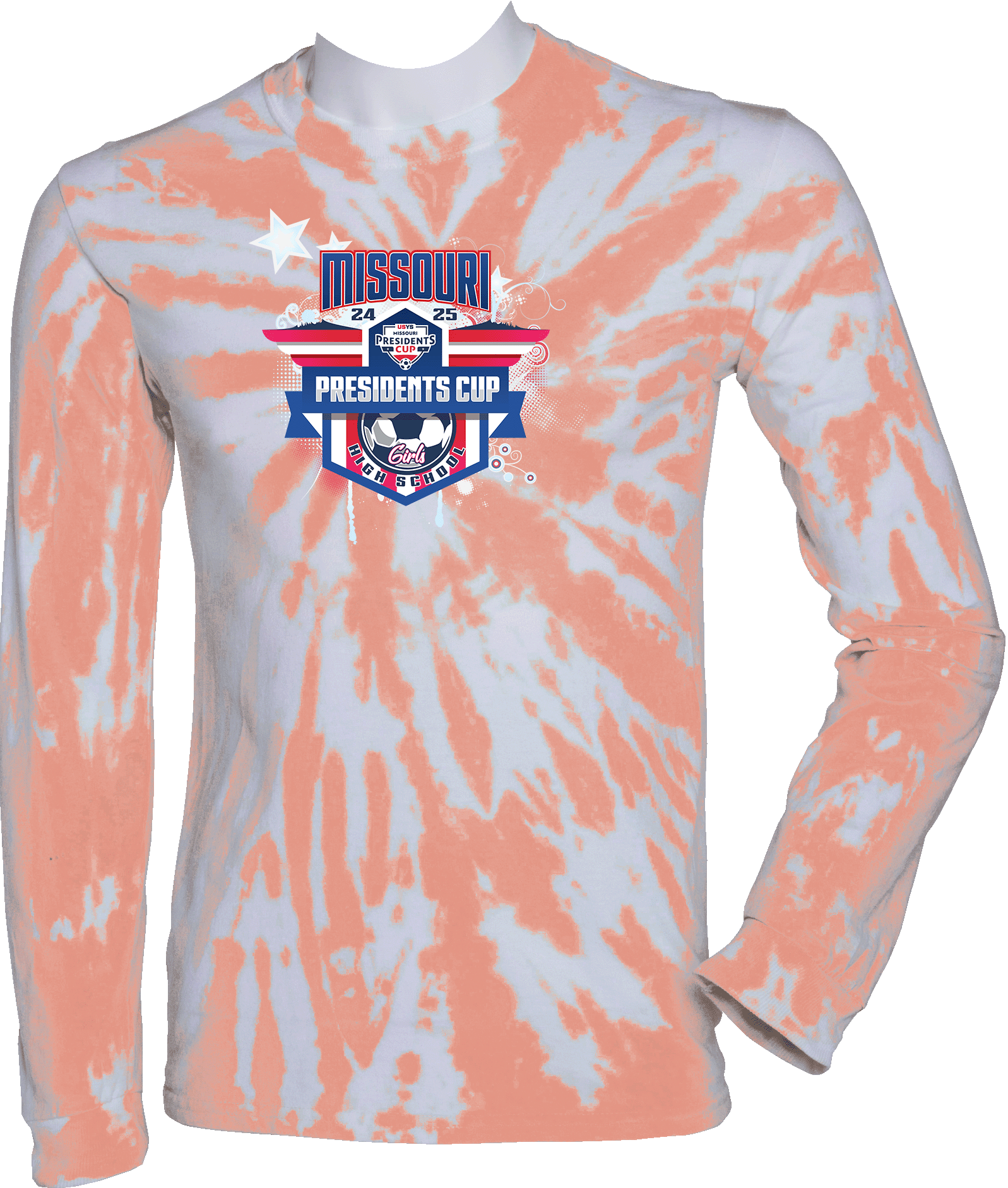 Tie-Dye Long Sleeves - 2024 USYS High School Girls Presidents Cup