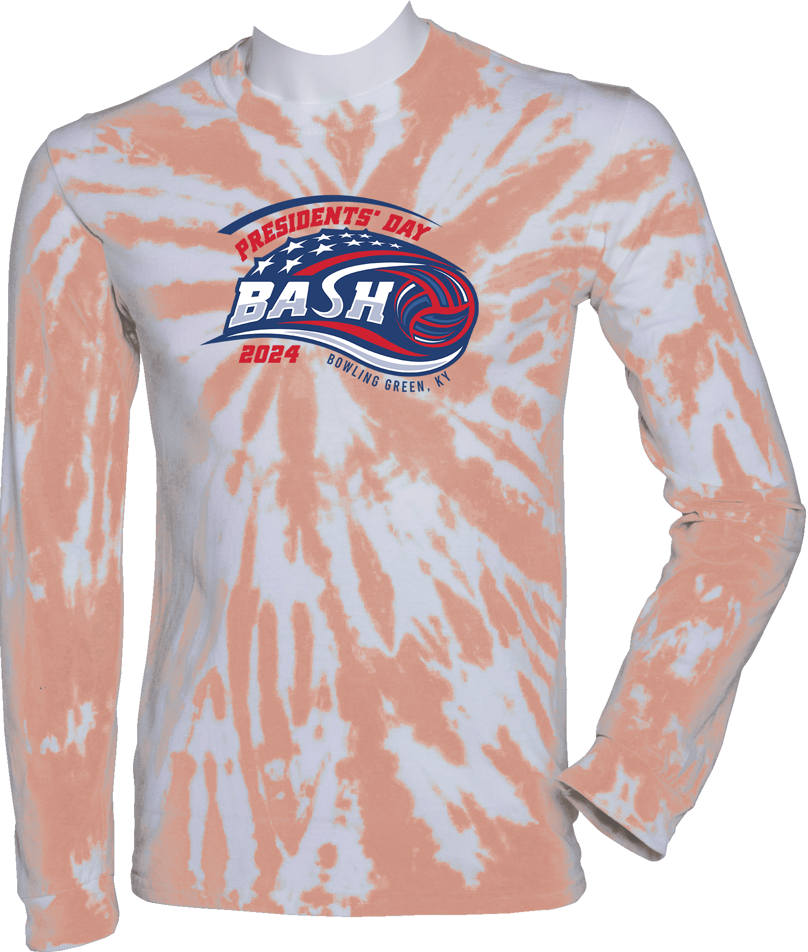 Tie-Dye Long Sleeves - 2024 Presidents Day Bash