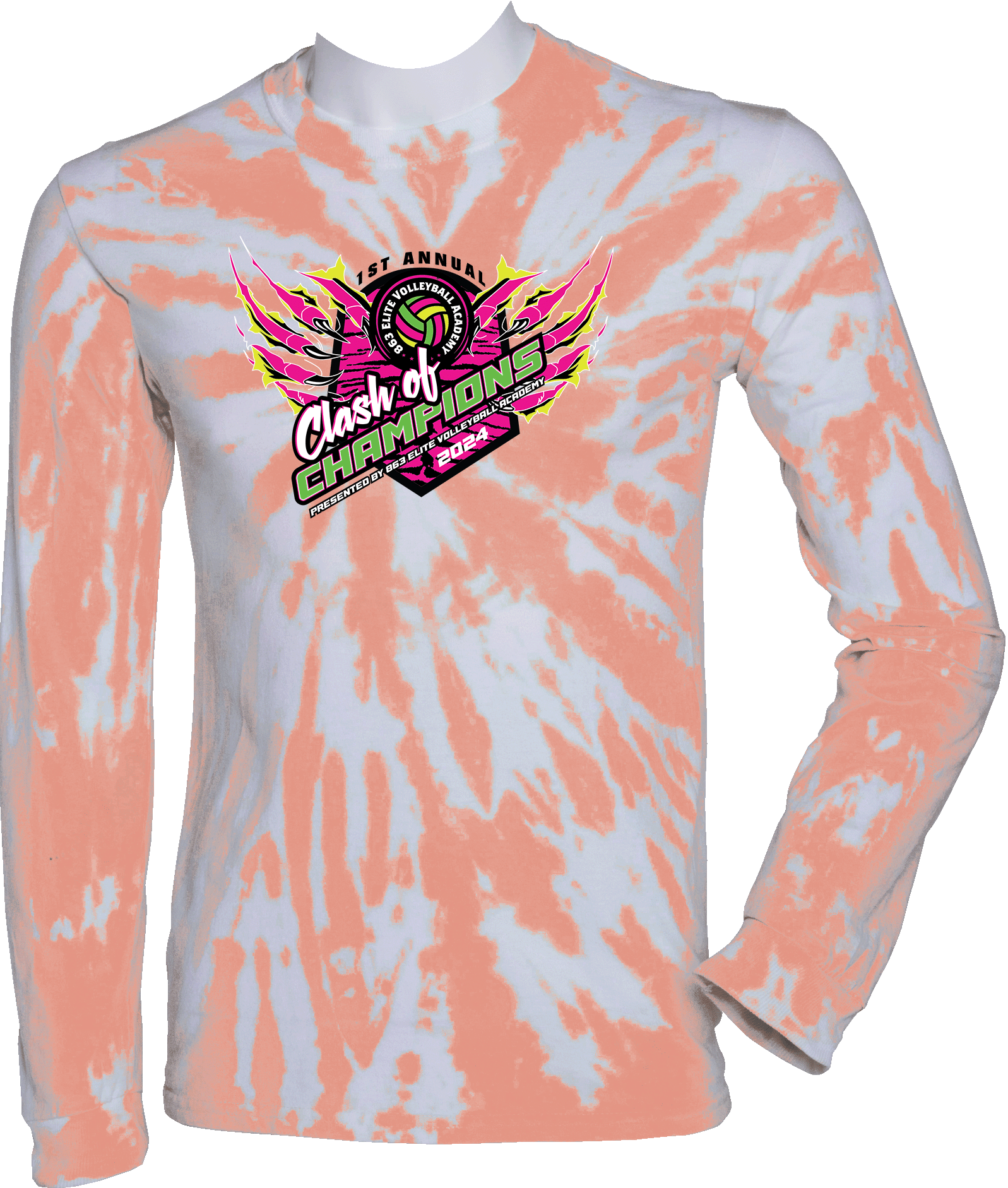 Tie-Dye Long Sleeves - 2024 1ST ANNUAL CLASH OF CHAMPIONS