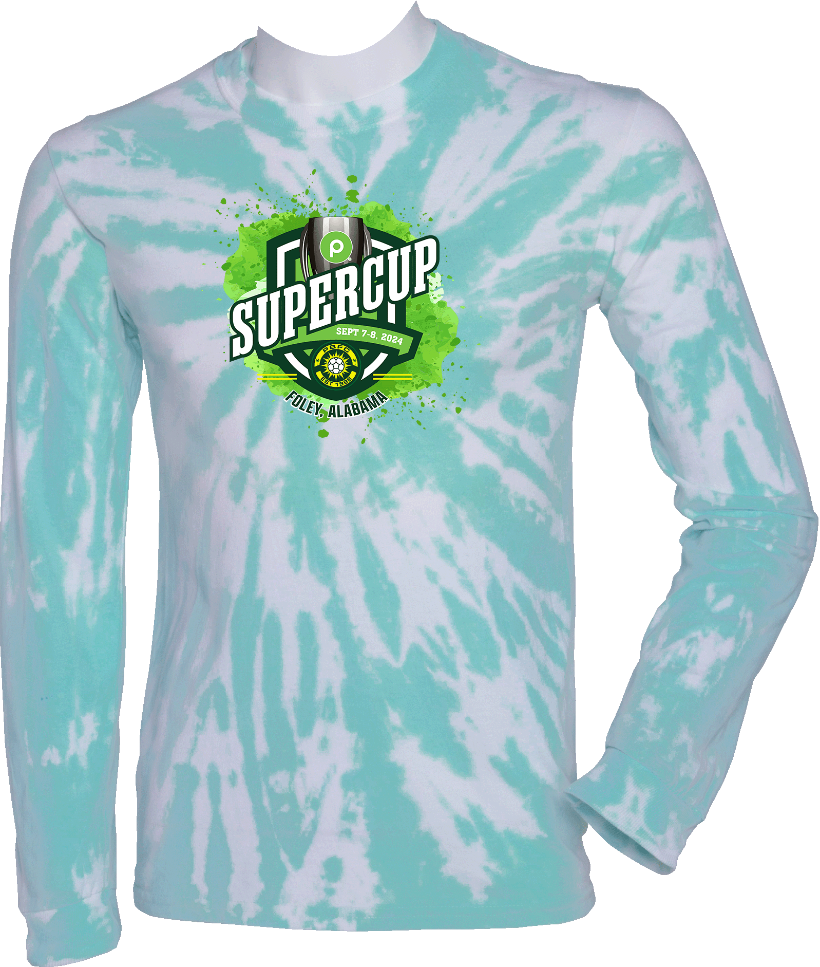 Tie-Dye Long Sleeves - 2024 Publix SuperCup (Girls) - Green