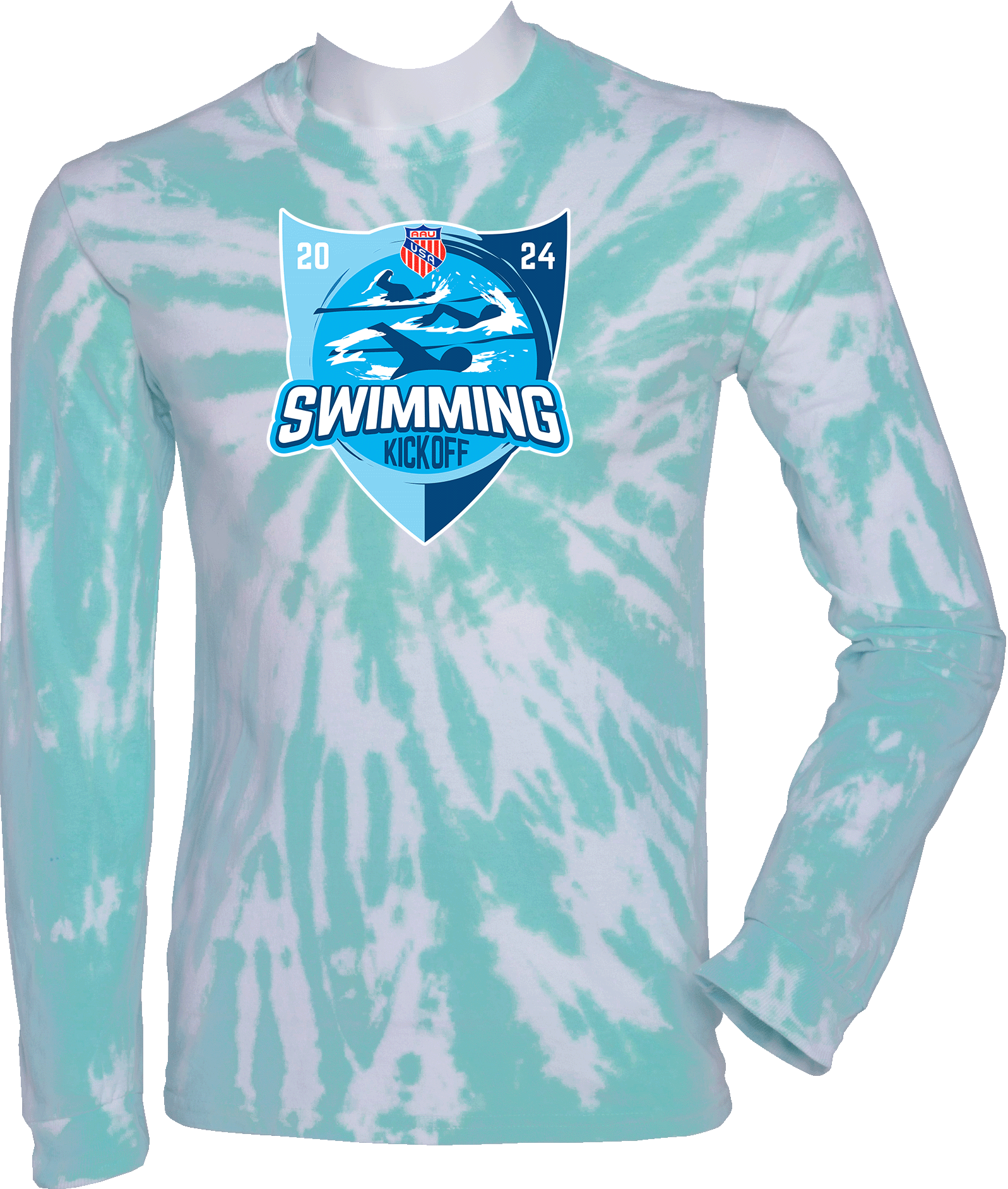 Tie-Dye Long Sleeves - 2024 AAU Swimming Kick Off