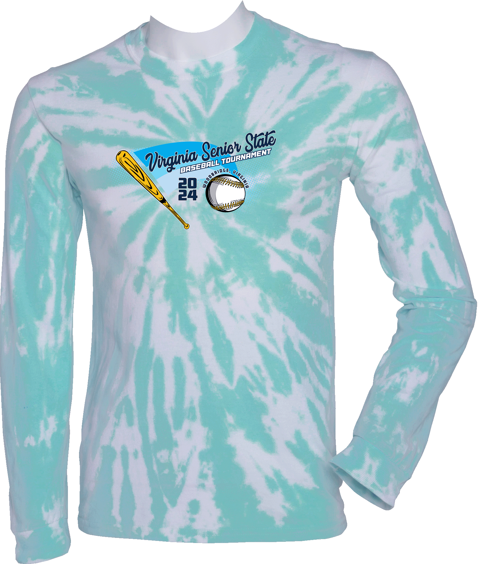 Tie-Dye Long Sleeves - 2024 Virginia Senior State Baseball Tournament