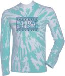 Tie-Dye Long Sleeves - Live Love Build Robots Dark
