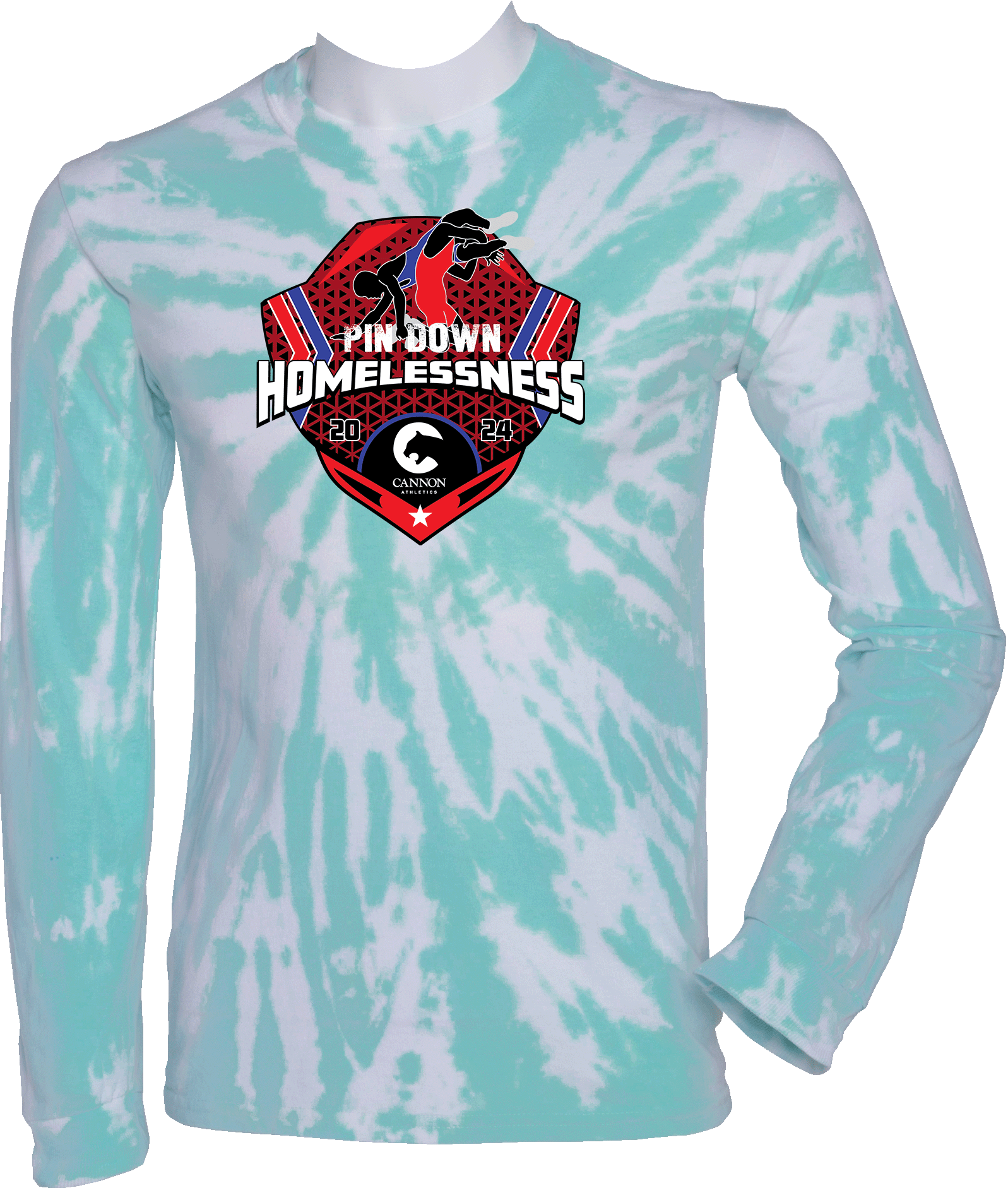 Tie-Dye Long Sleeves - 2024 Pin Down Homelessness